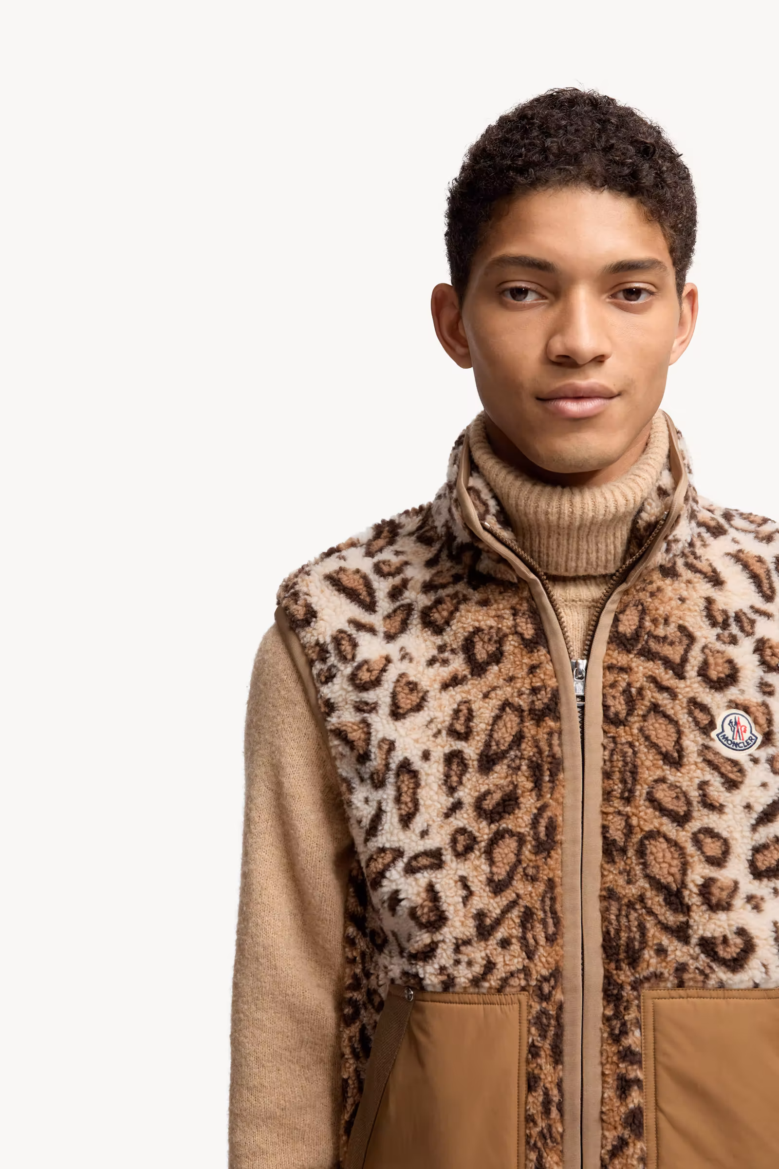 Wool Blend Teddy Zip-Up Vest