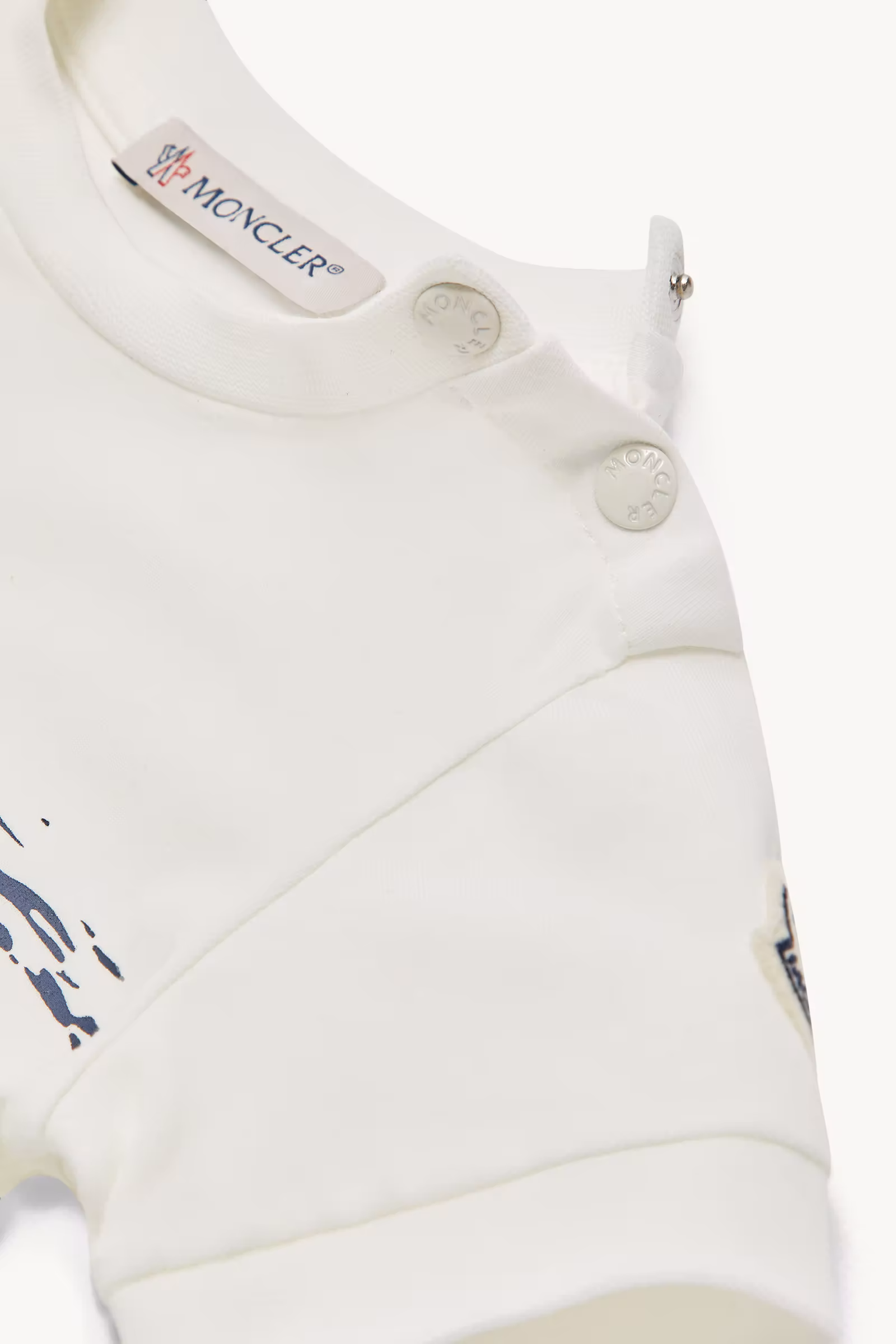 Whale Motif Cotton Romper