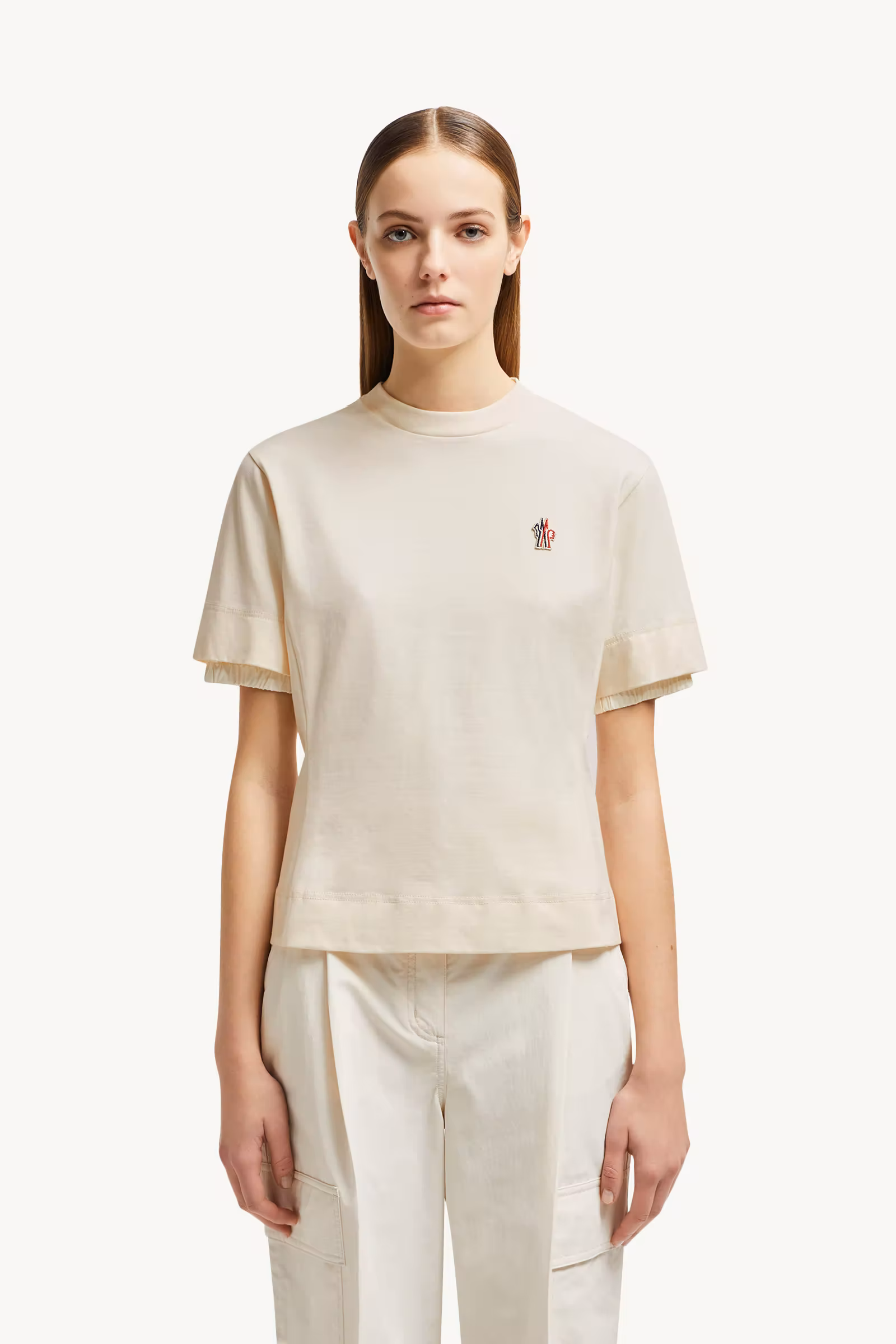 Logo Patch Cotton T-Shirt