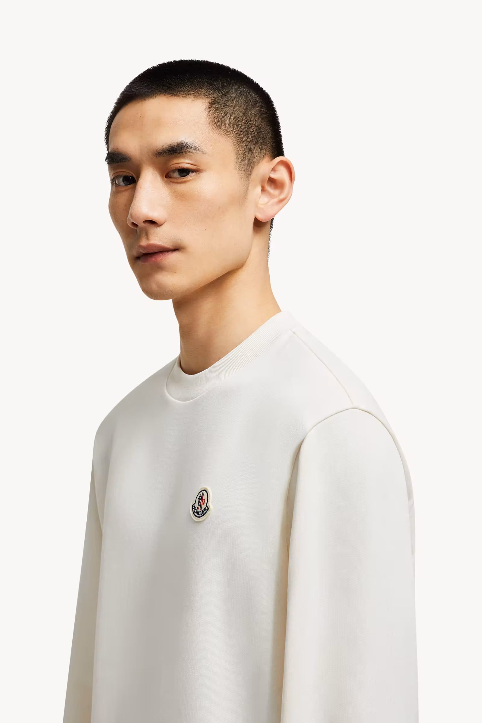 Logo Patch Cotton Sweatshirt