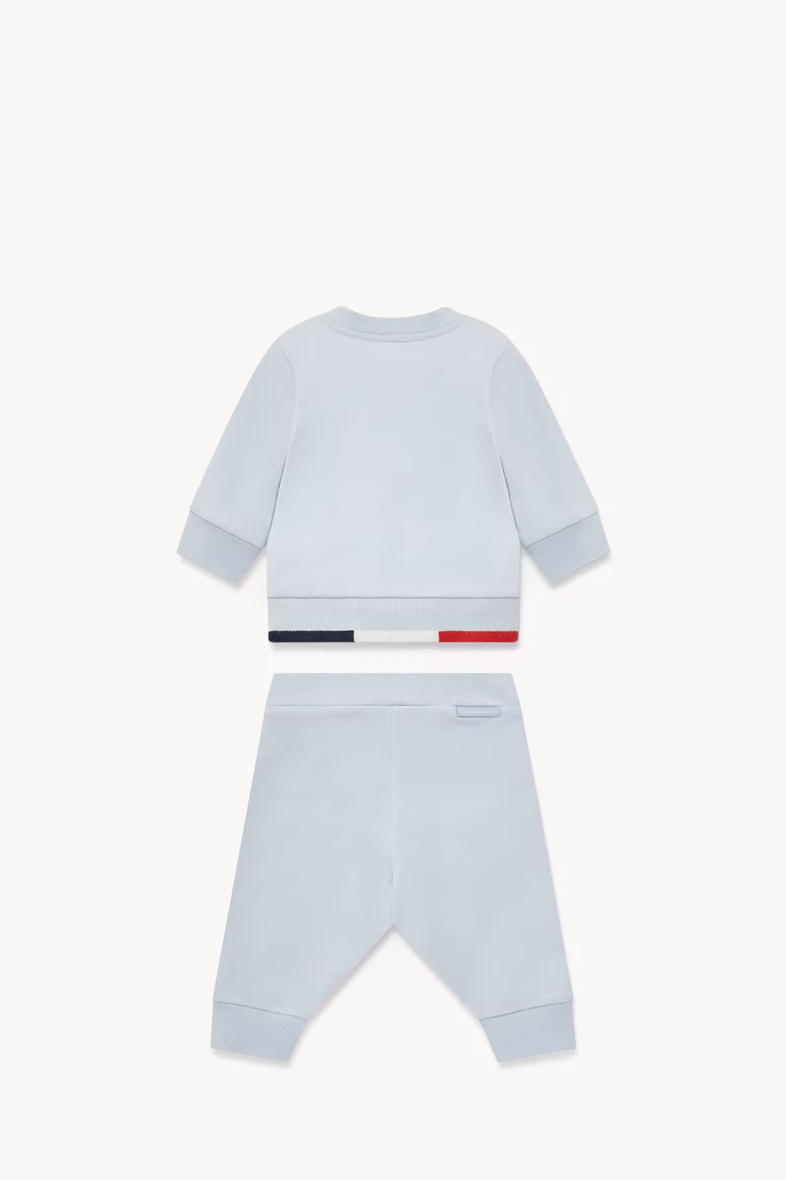 Tricolor-Trimmed Cotton Sweatsuit Set