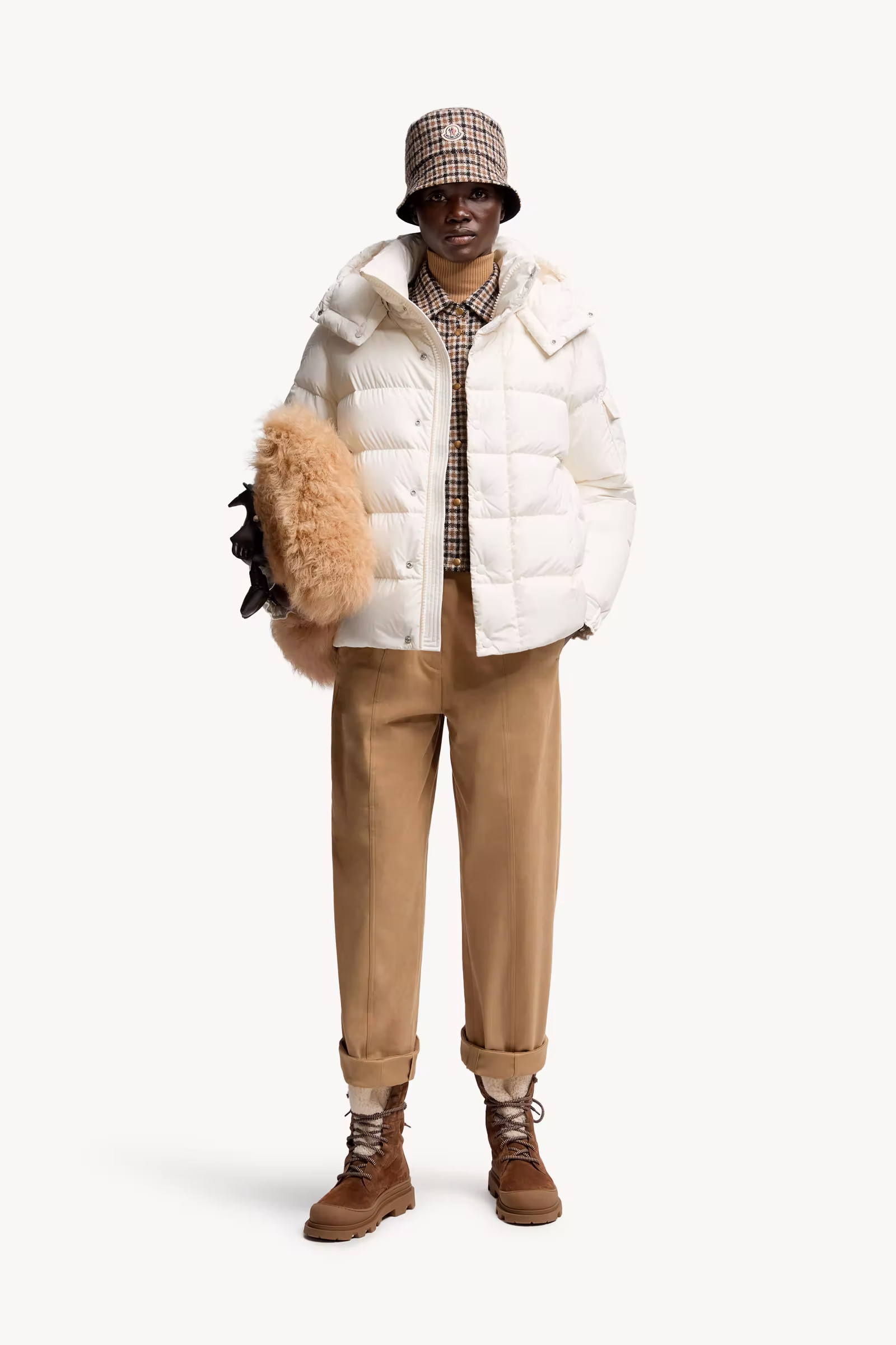 Moncler Maya 70 Hooded Short Down Jacket