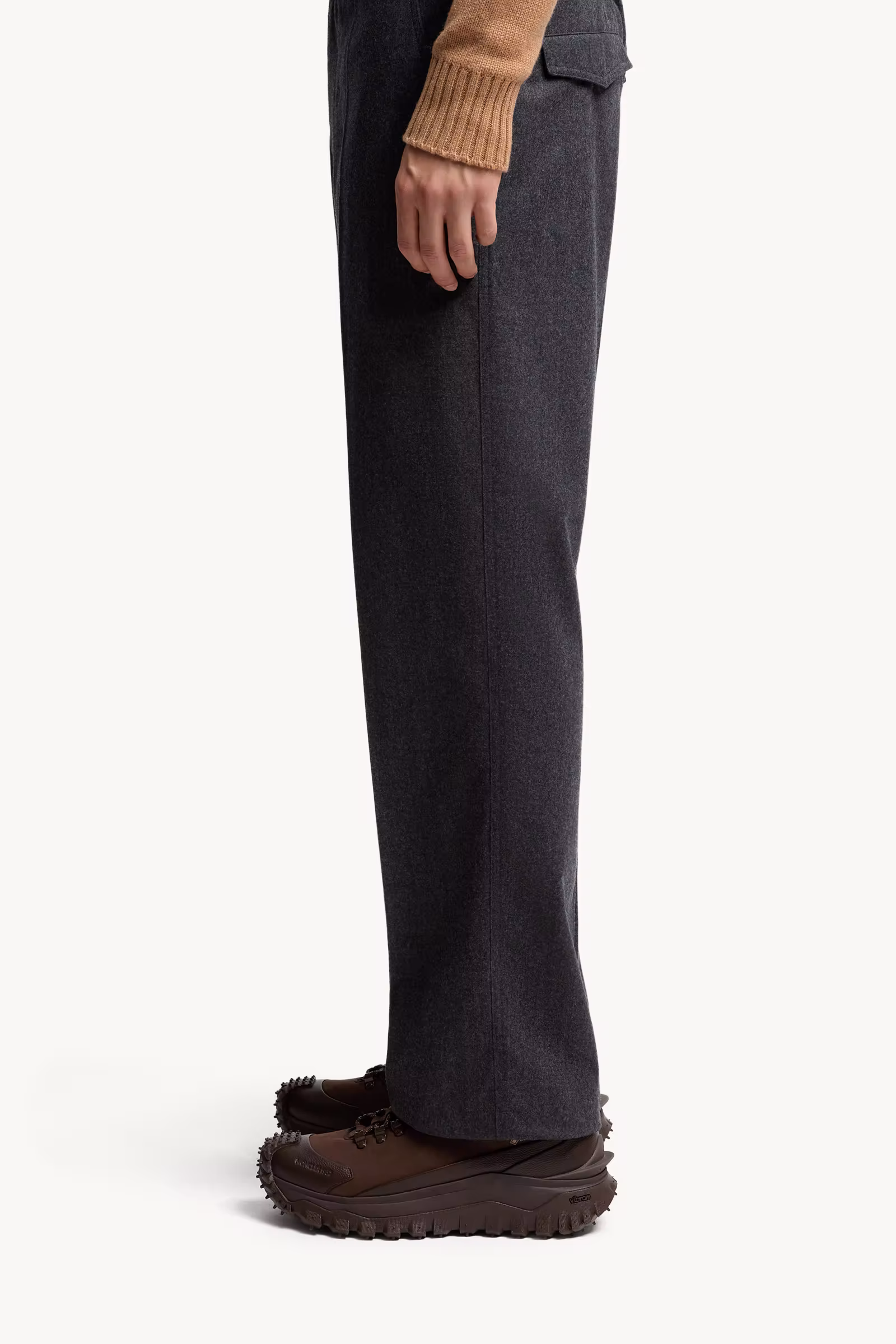 Wool Flannel Tailored Pants