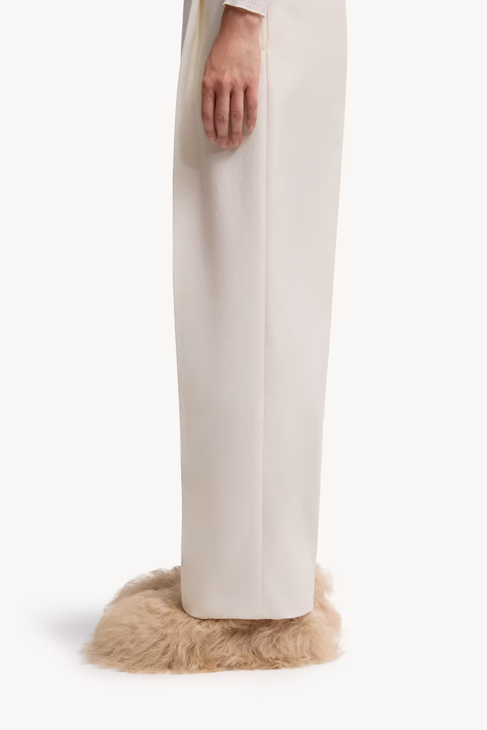 Wool Gabardine Tailored Pants