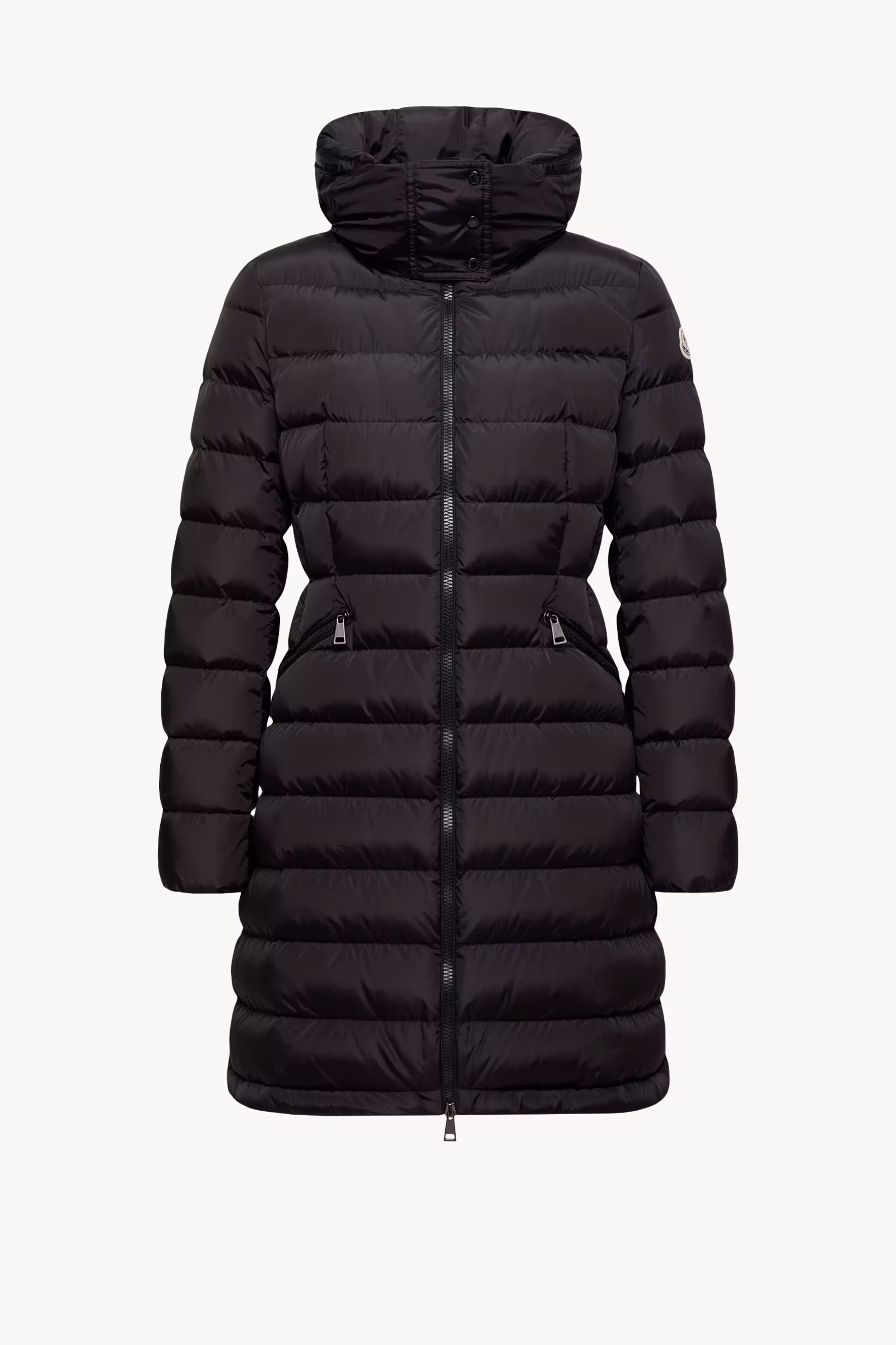 Flammette Hooded Long Down Jacket