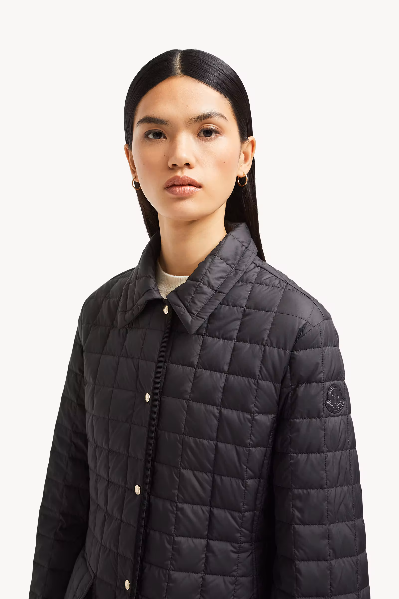 Epinal Square-Quilted Down Shirt Jacket