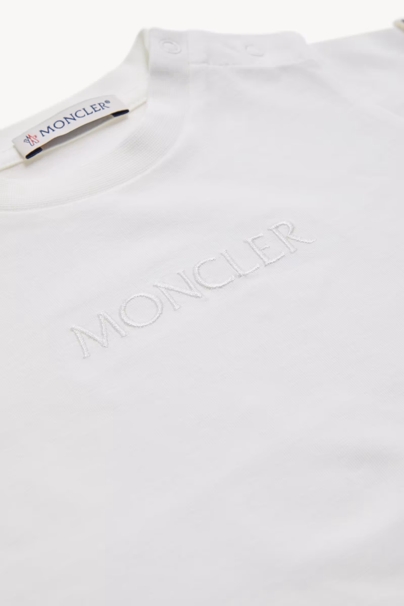 Embroidered Logo Cotton T-Shirt