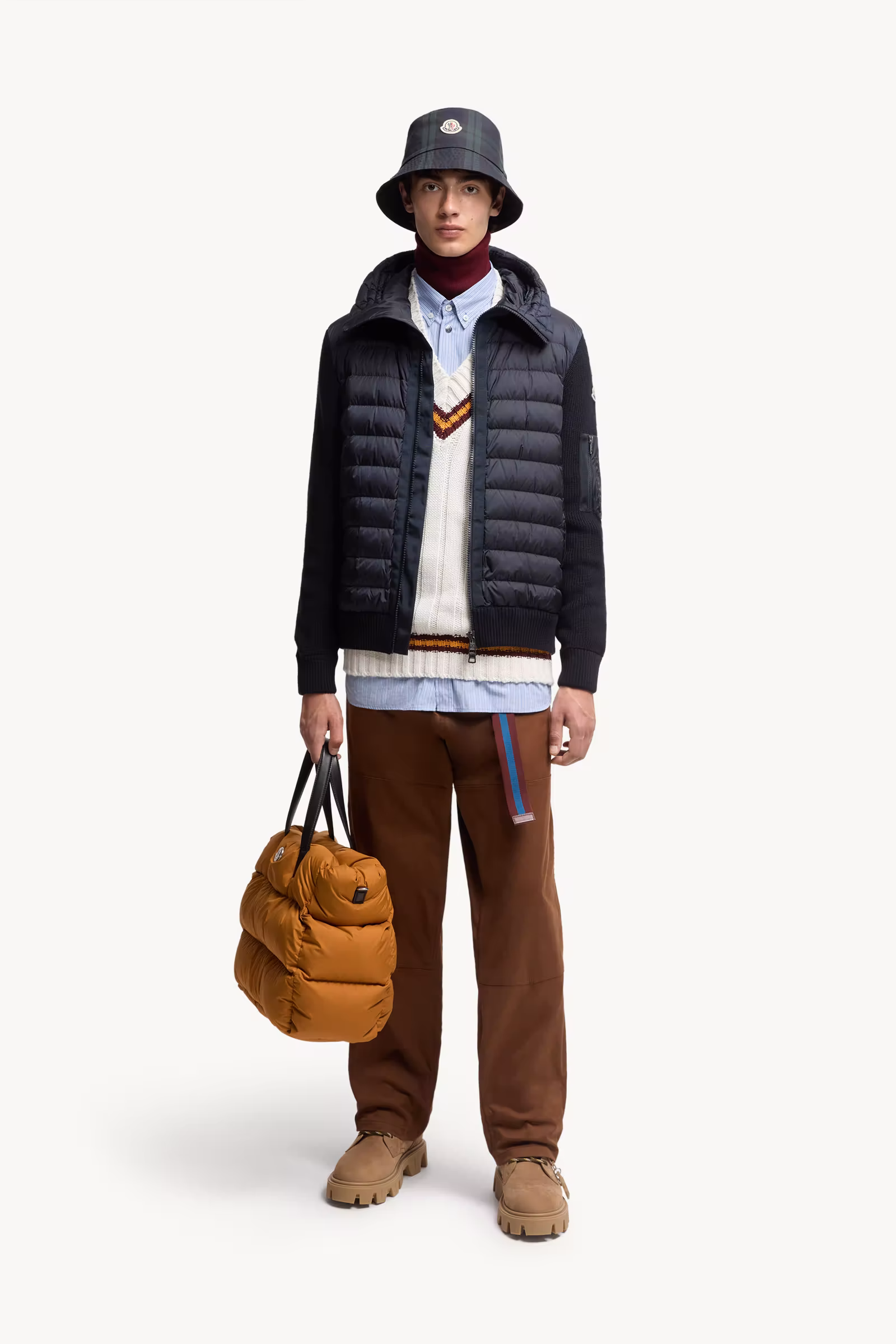 Padded Zip-Up Cardigan