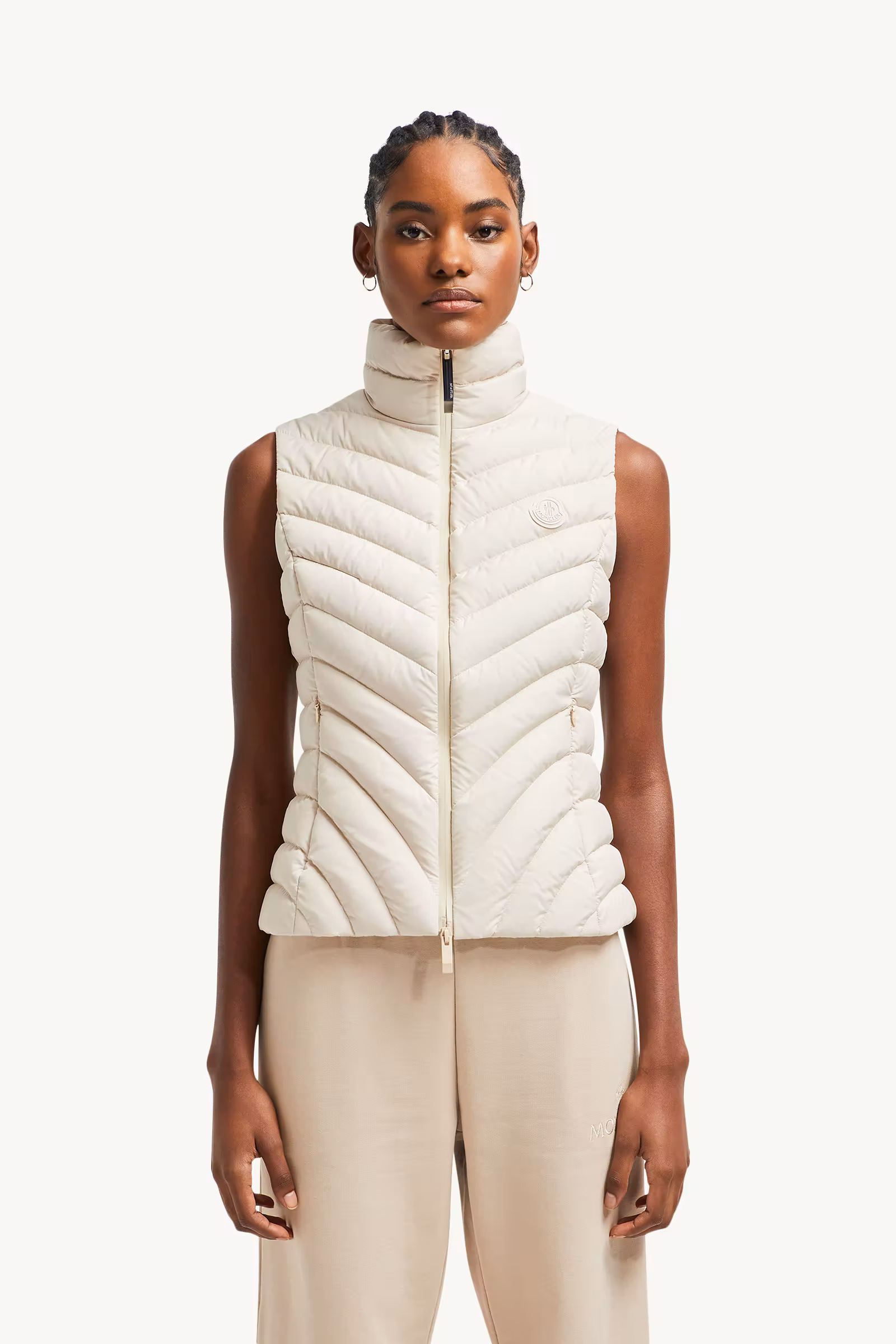 Granes Diagonal-Quilted Down Vest