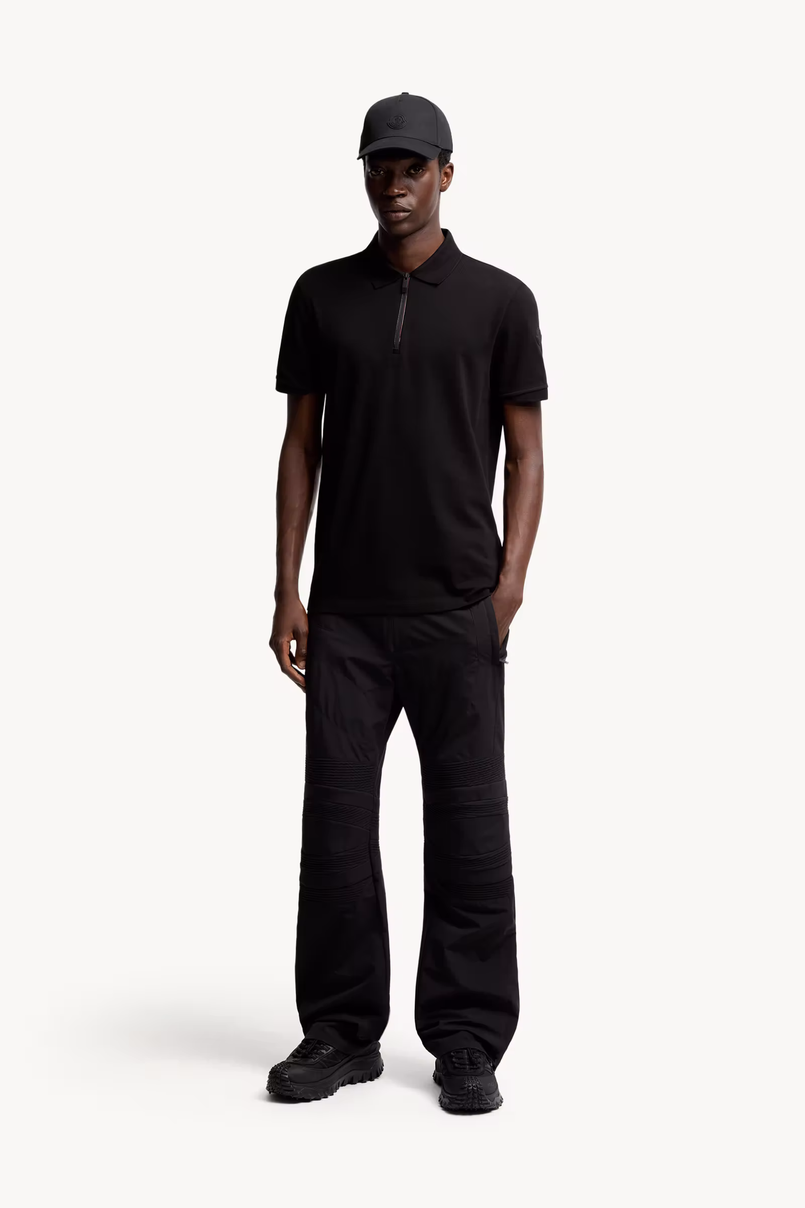 Logo Patch Cotton Piquet Polo Shirt