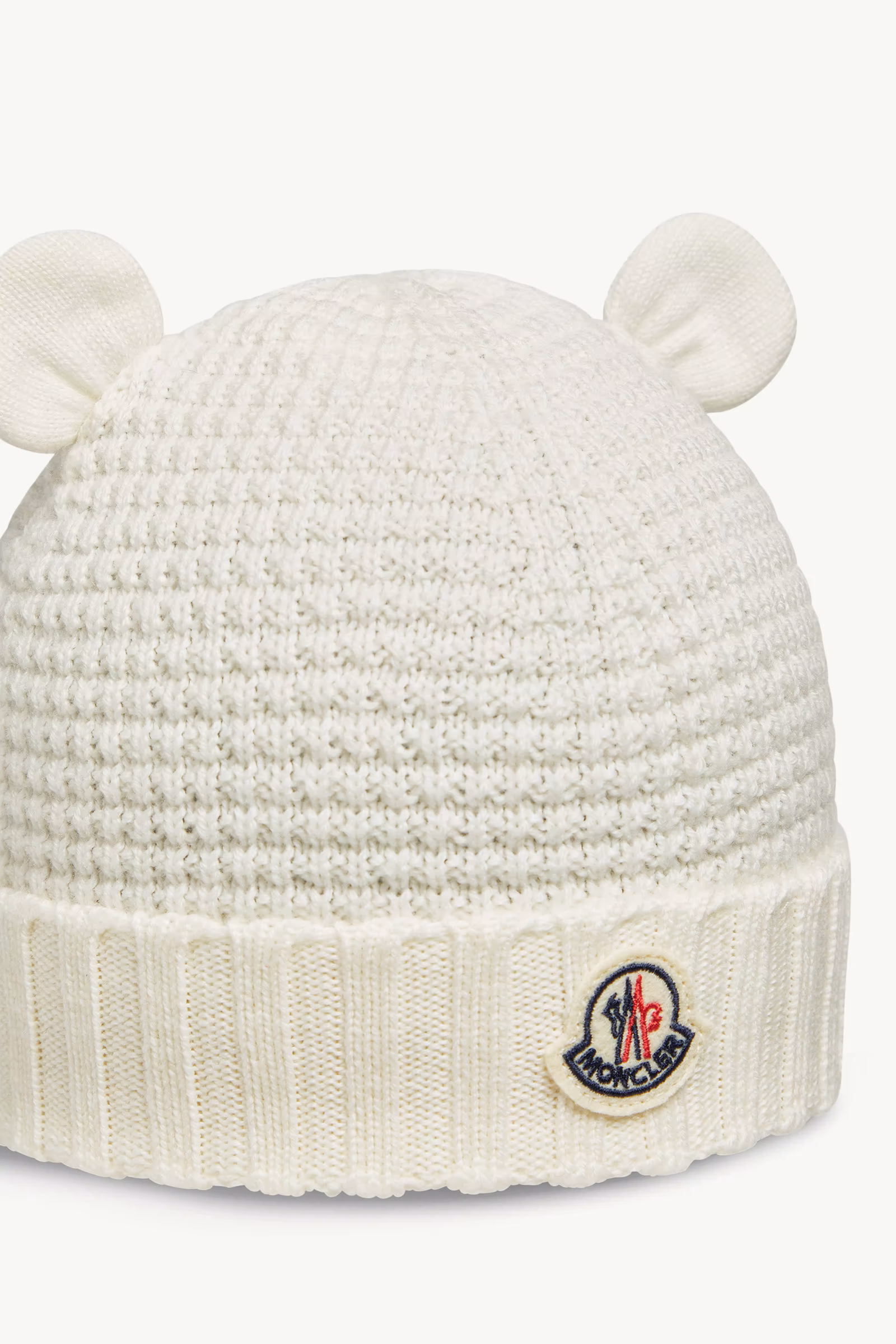 Wool Beanie with Teddy Bear Ears