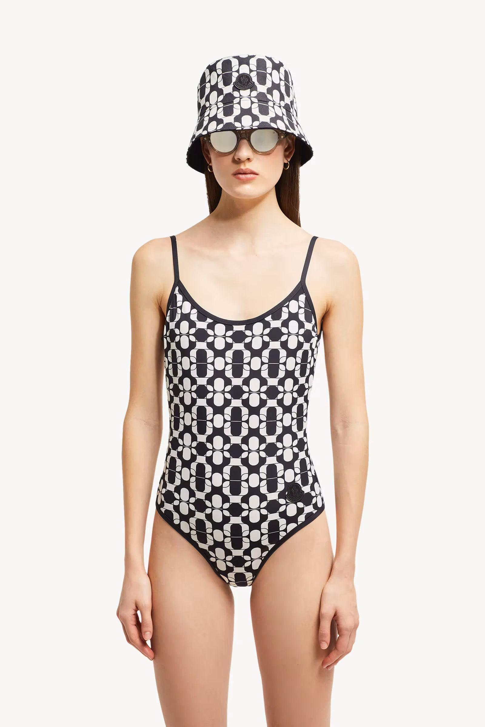 Geometric Print Swimsuit