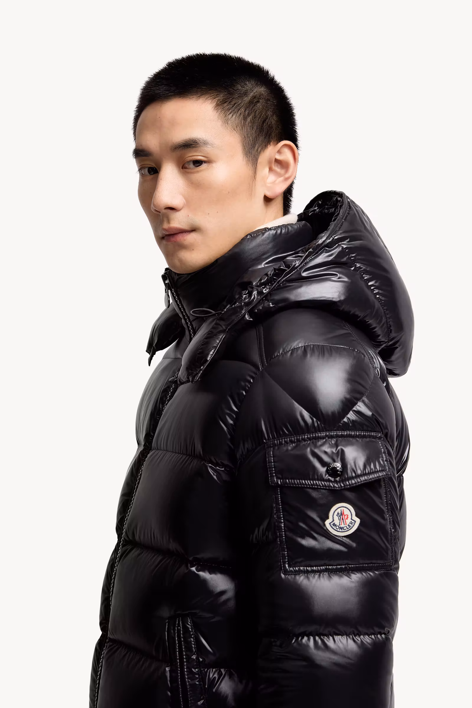 Moncler Maya Hooded Short Down Jacket
