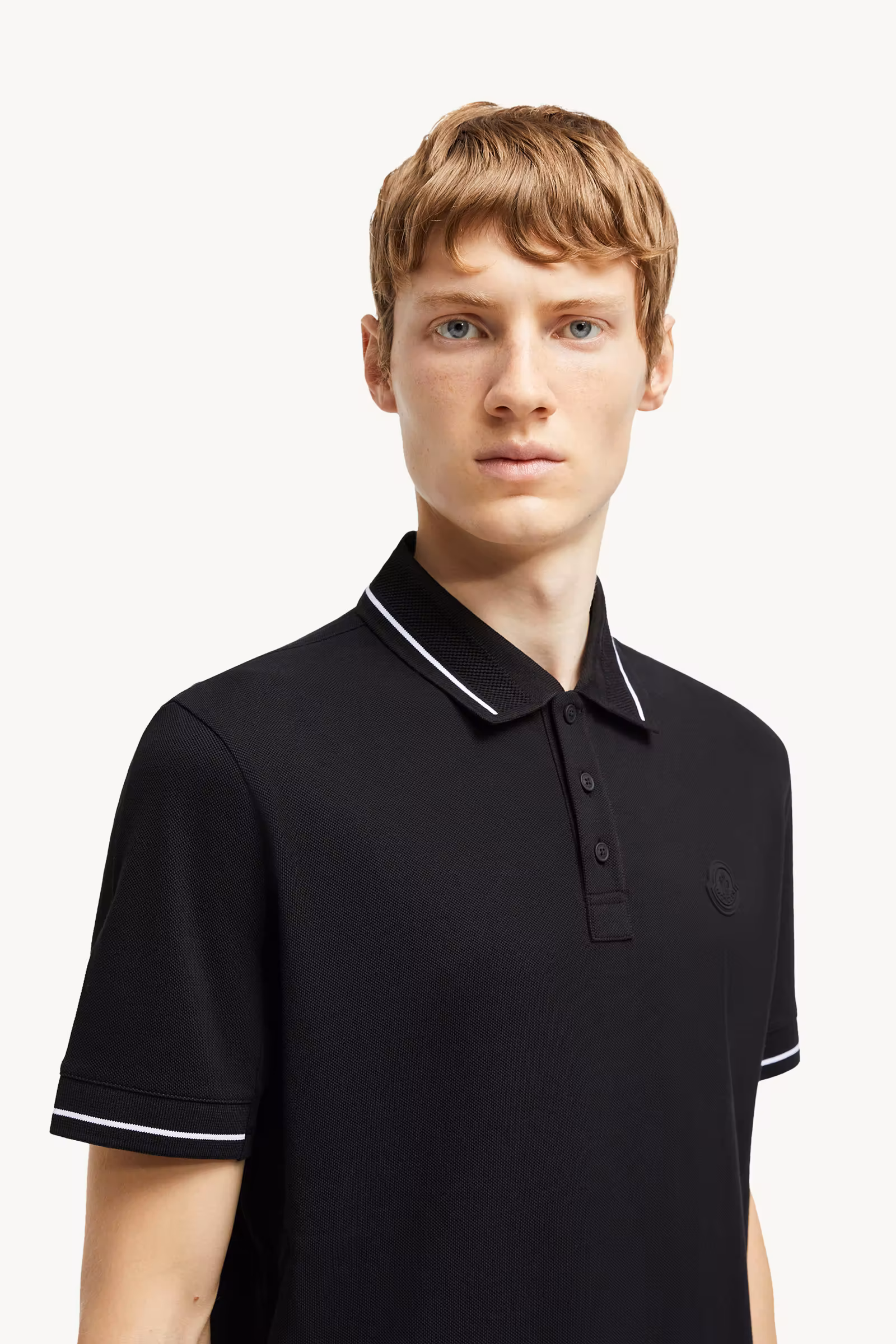 Logo Patch Cotton Polo Shirt