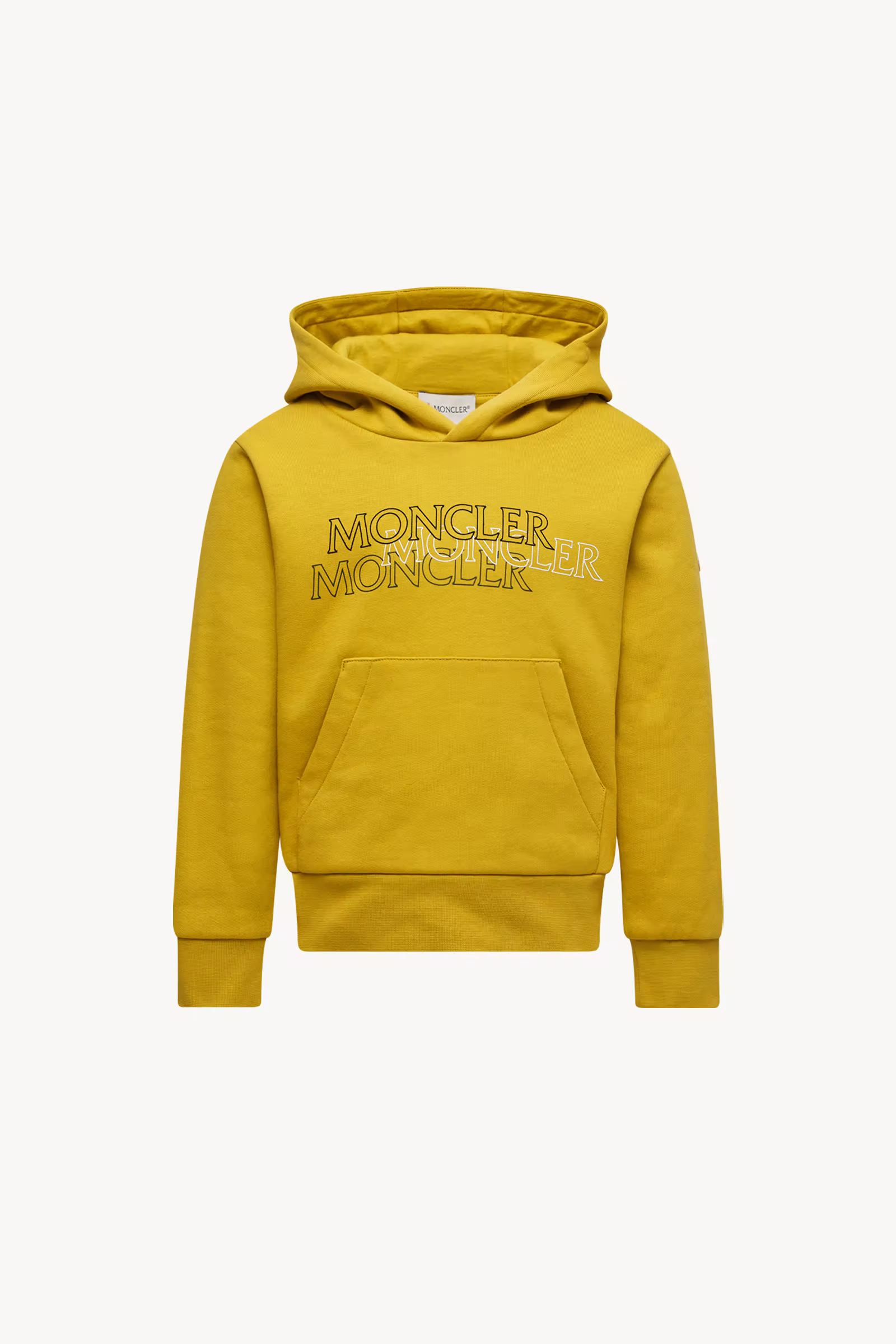 Triple Logo Cotton Hoodie