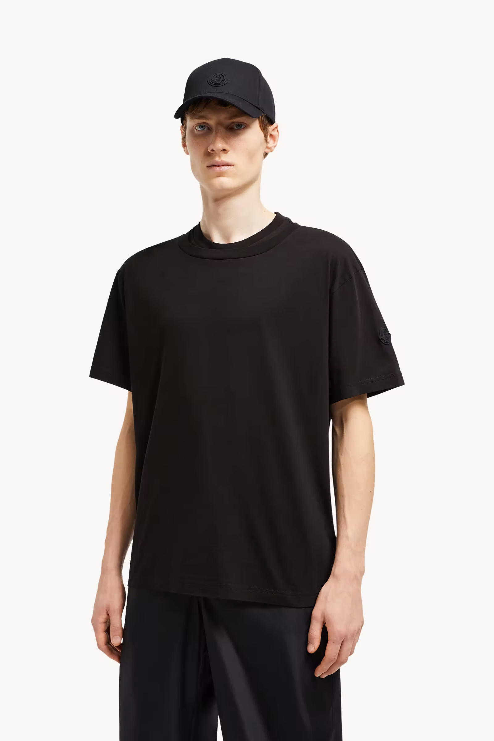 Double Collar Cotton T-Shirt