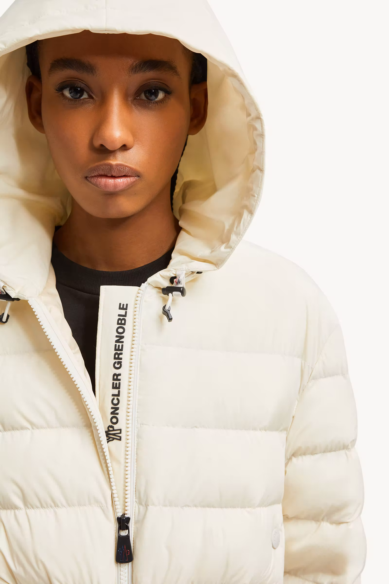 Jeypore Embroidered Hooded Short Down Jacket