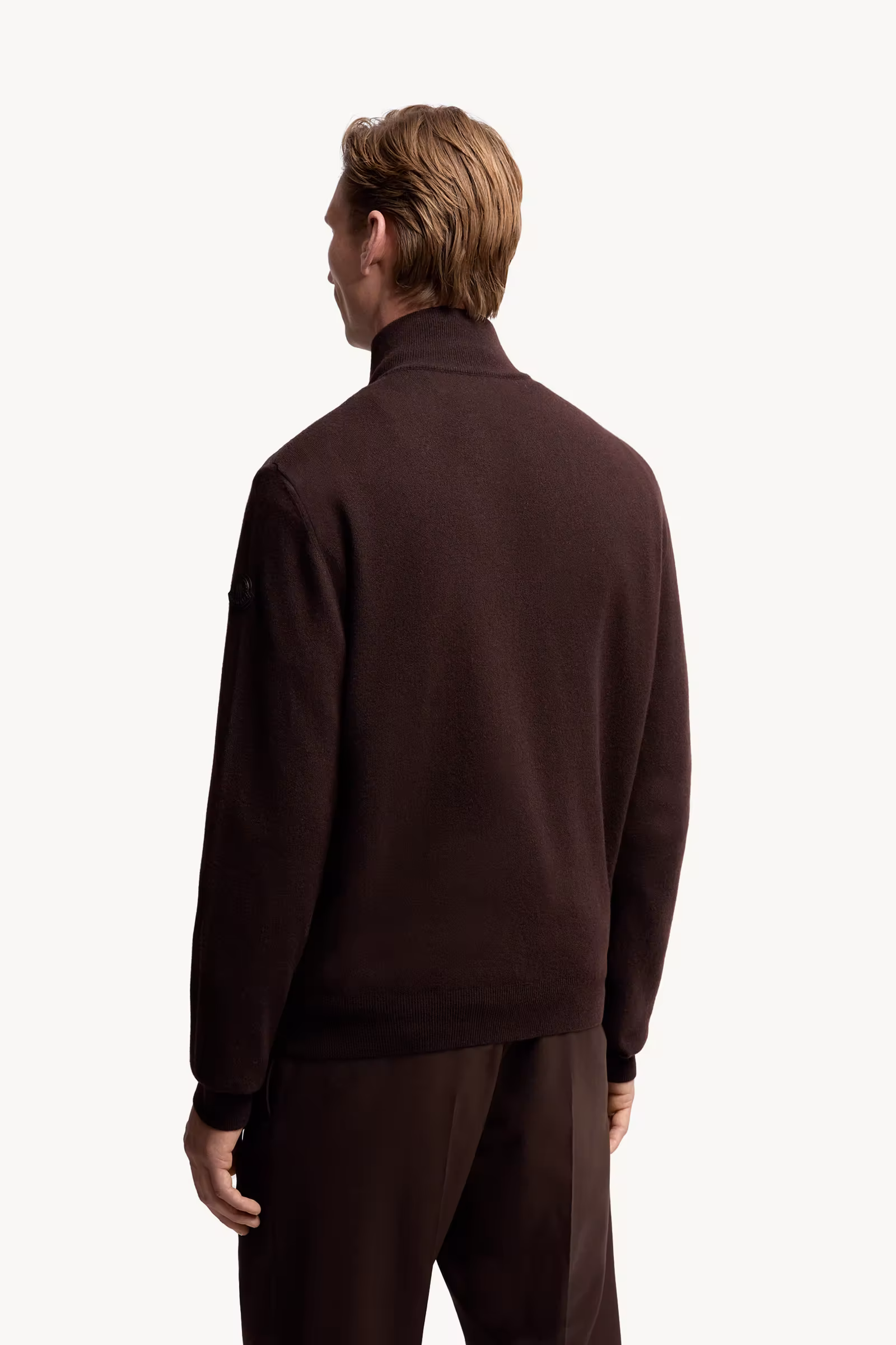 Padded Wool & Cashmere Zip-Up Cardigan