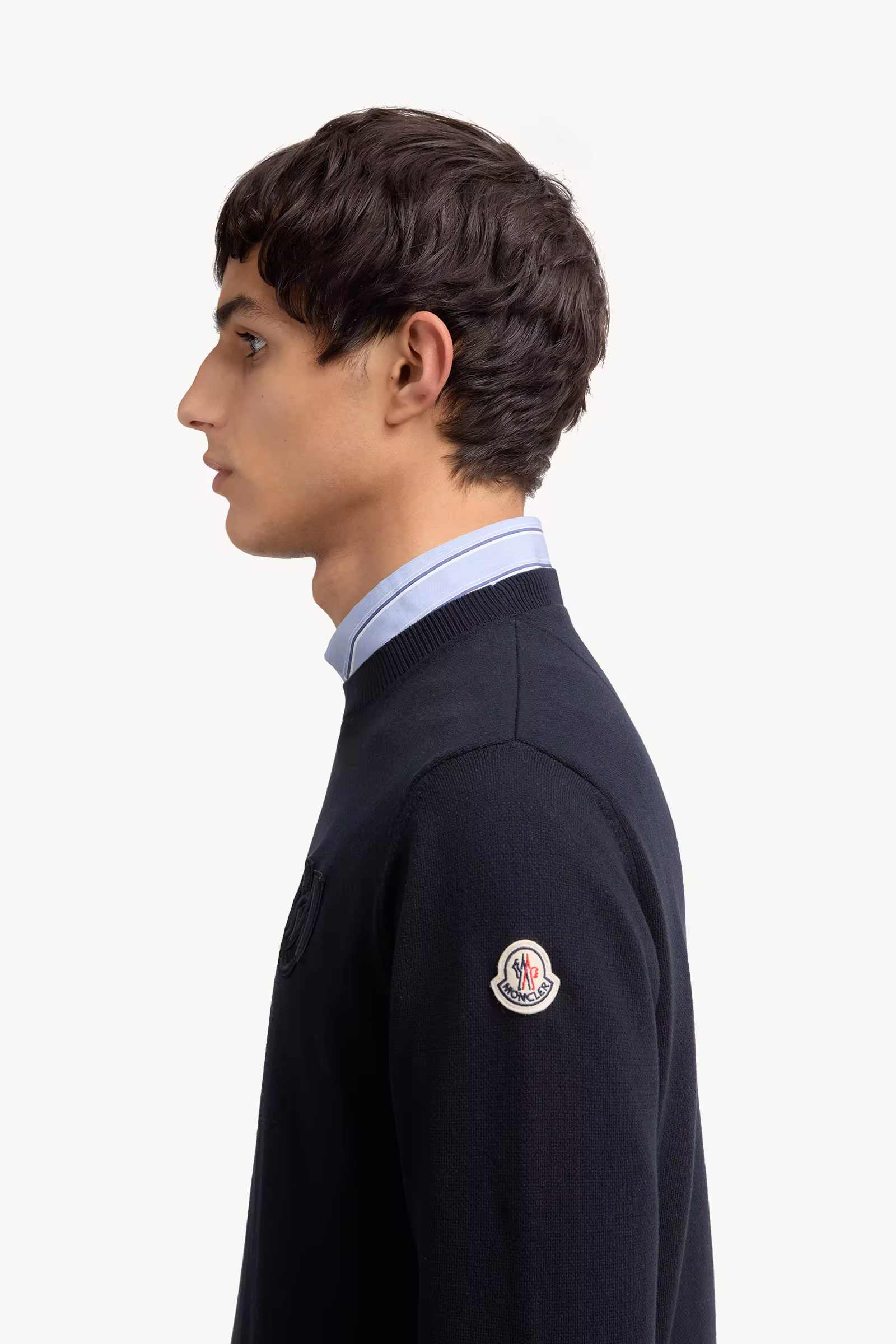 Embroidered Monogram Cotton Sweater