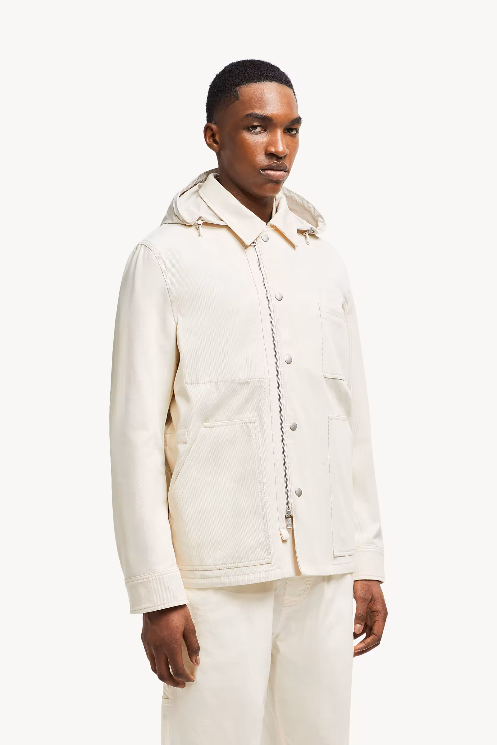 Guerledan Hooded Cotton Shirt Jacket