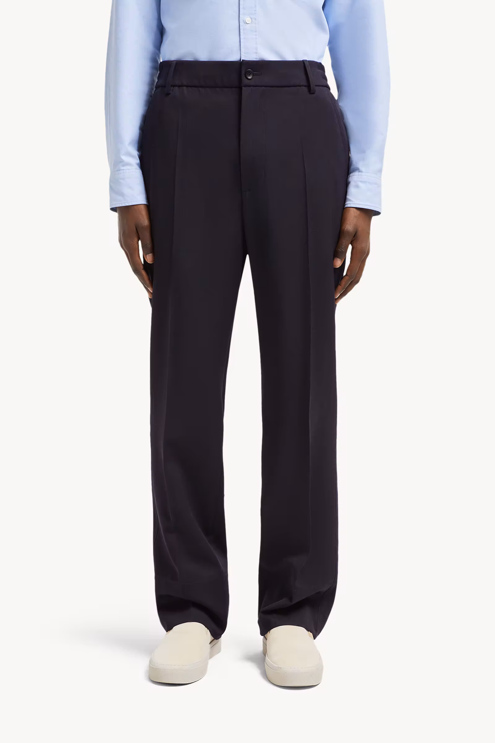 Wool Gabardine Tailored Pants