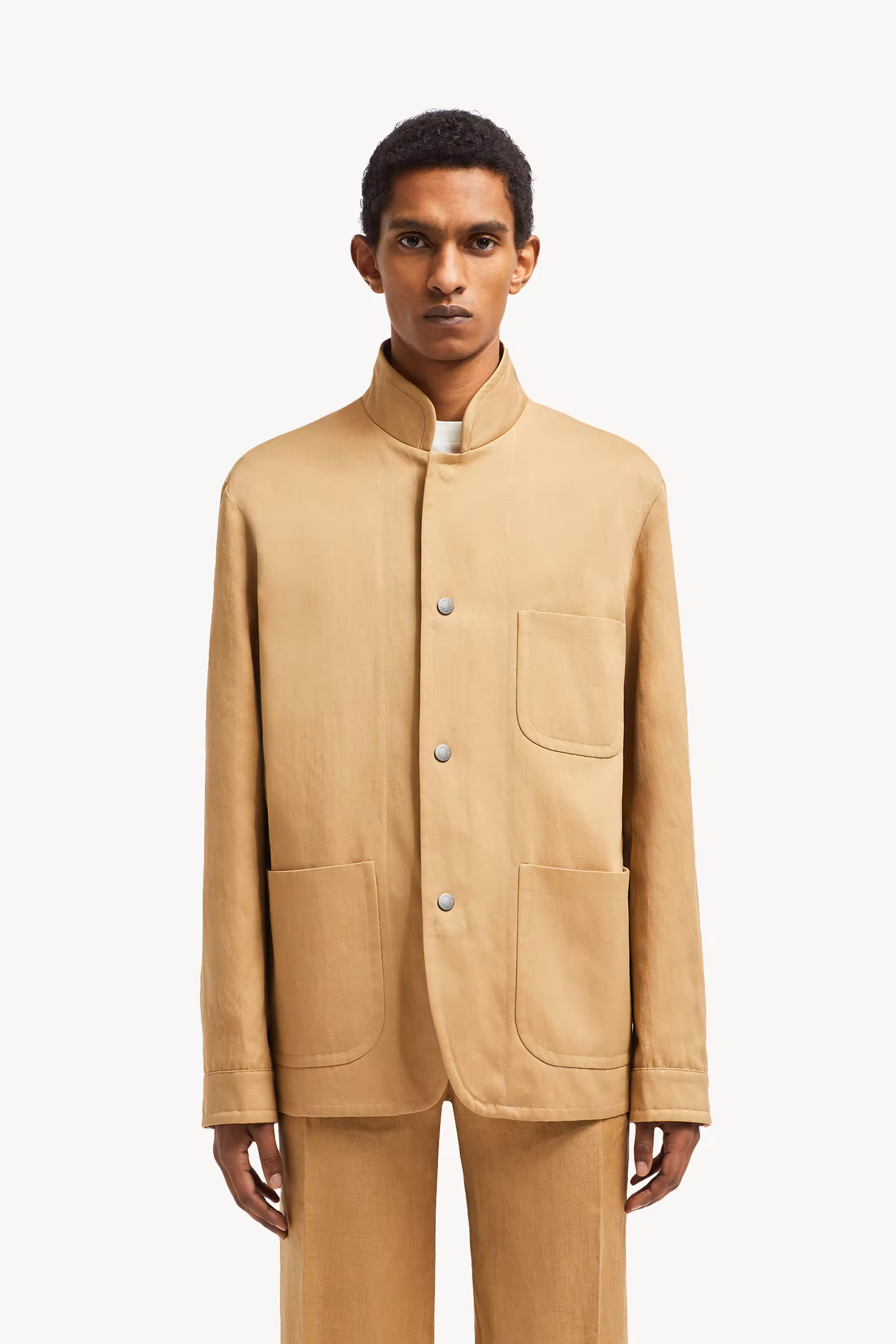 Jouere Cotton & Linen Shirt Jacket