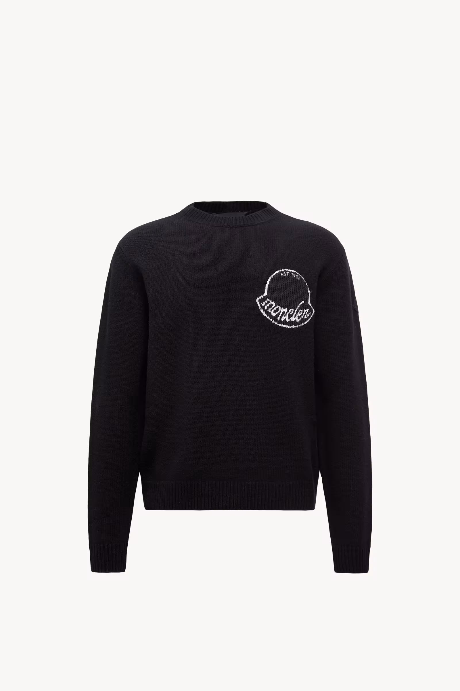 Embroidered Logo Wool Sweater