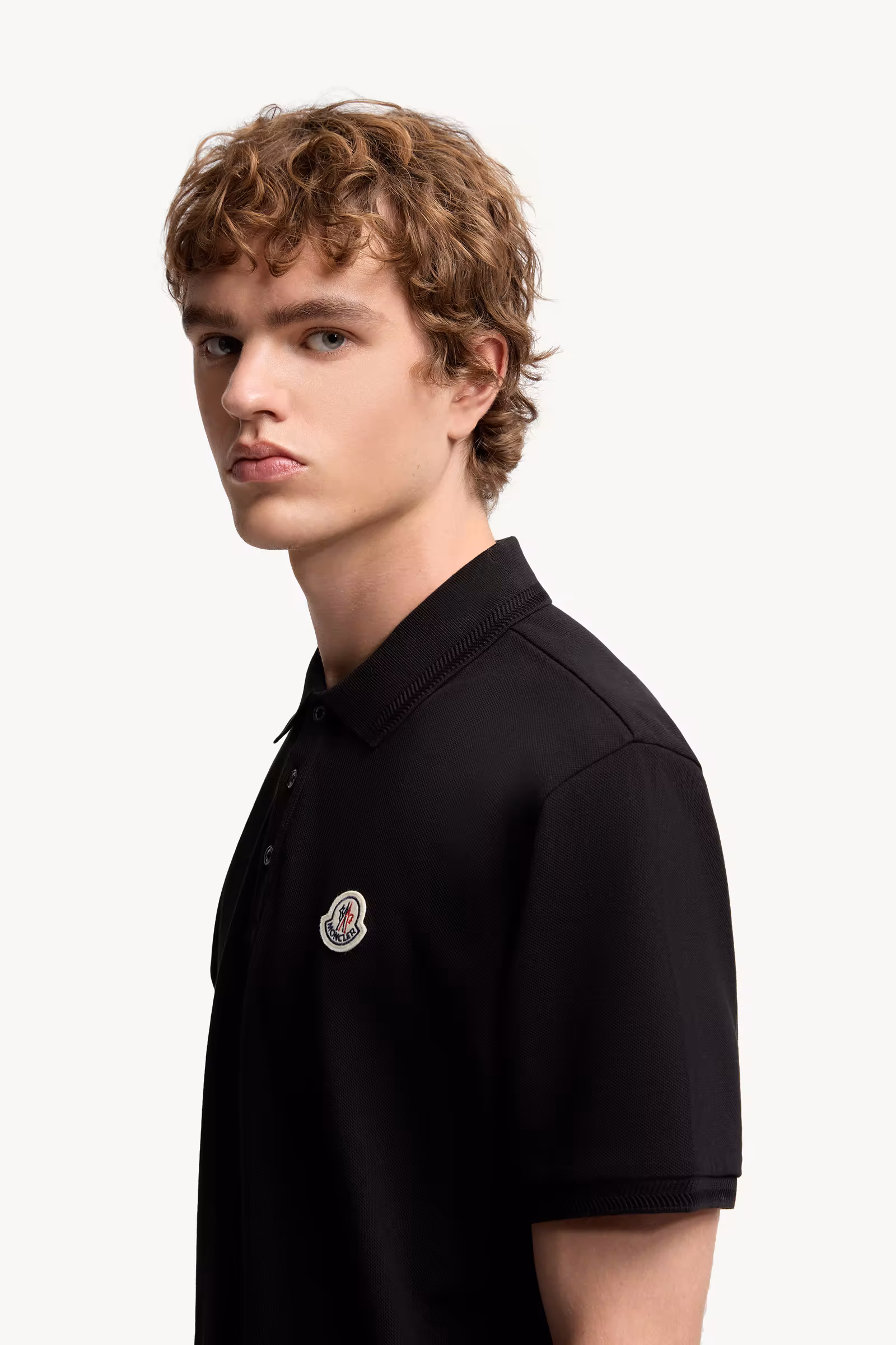 Logo Patch Cotton Piquet Polo Shirt