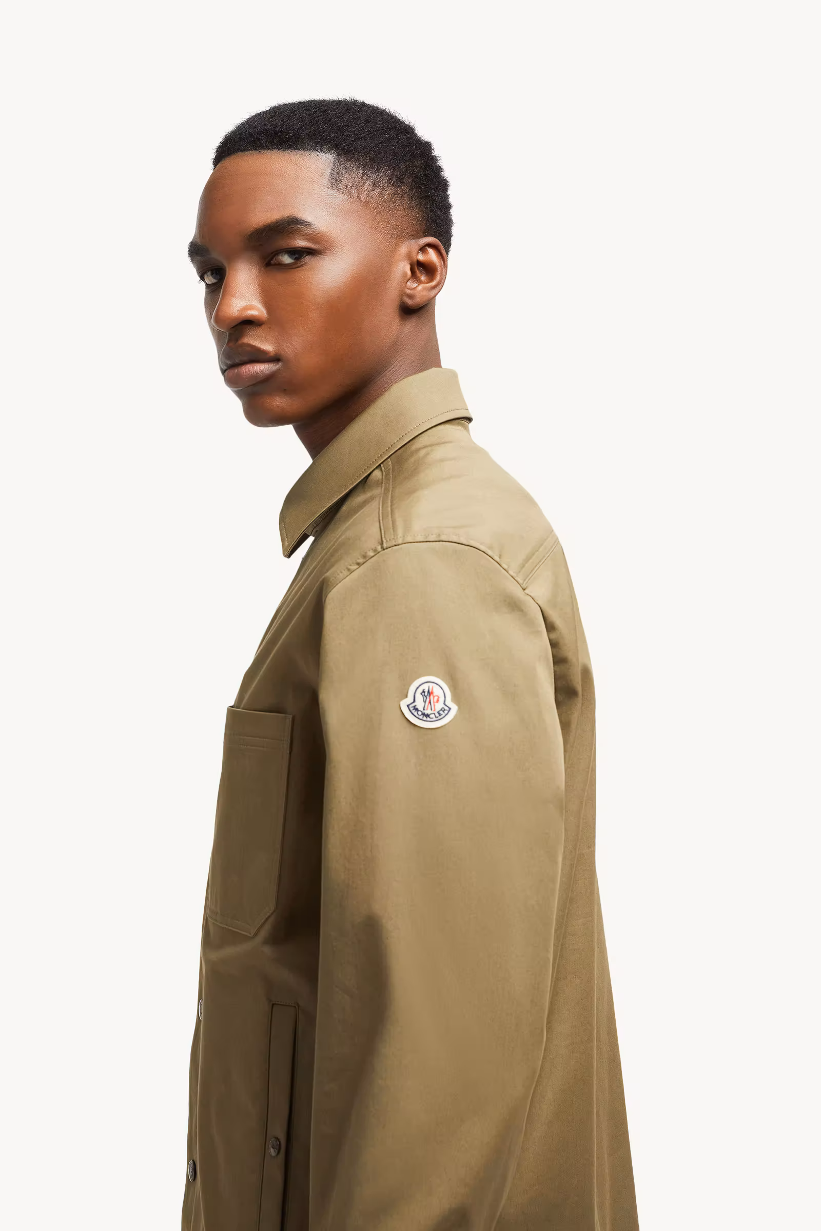 Cotton Gabardine Shirt Jacket