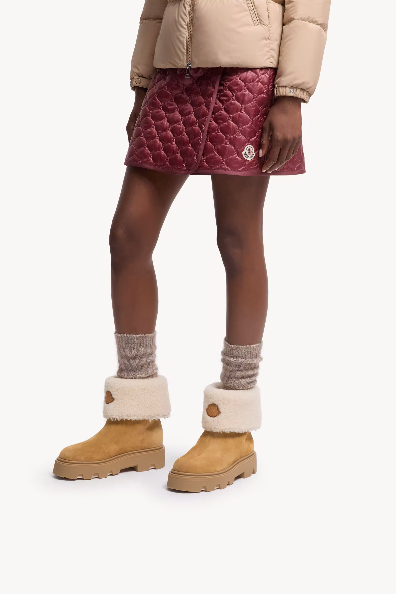 Aurea Mid Suede & Shearling Boots
