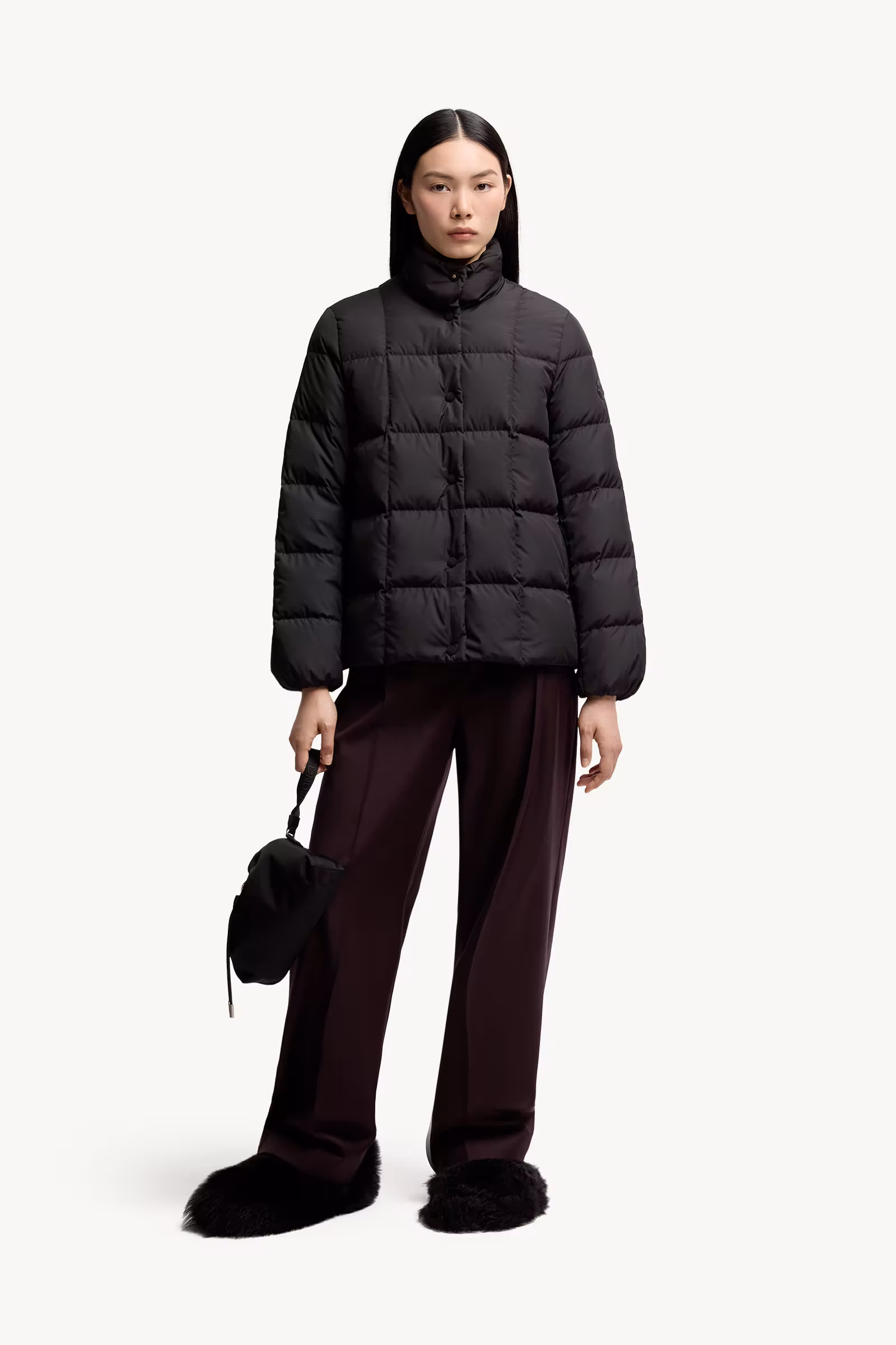 Cochevinne Square-Quilted Short Down Jacket