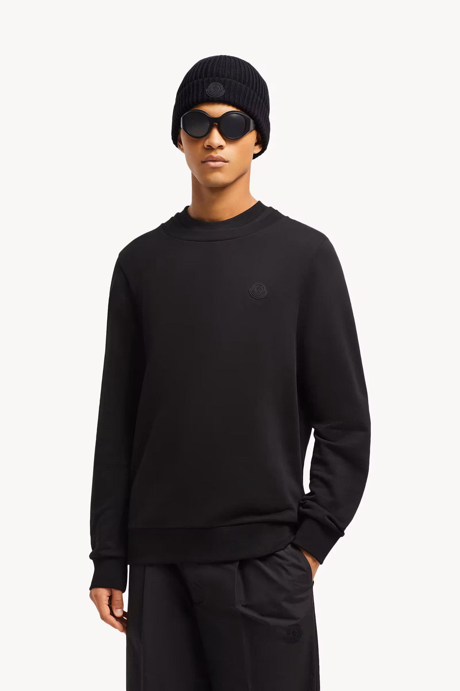 Double Collar Cotton Sweatshirt