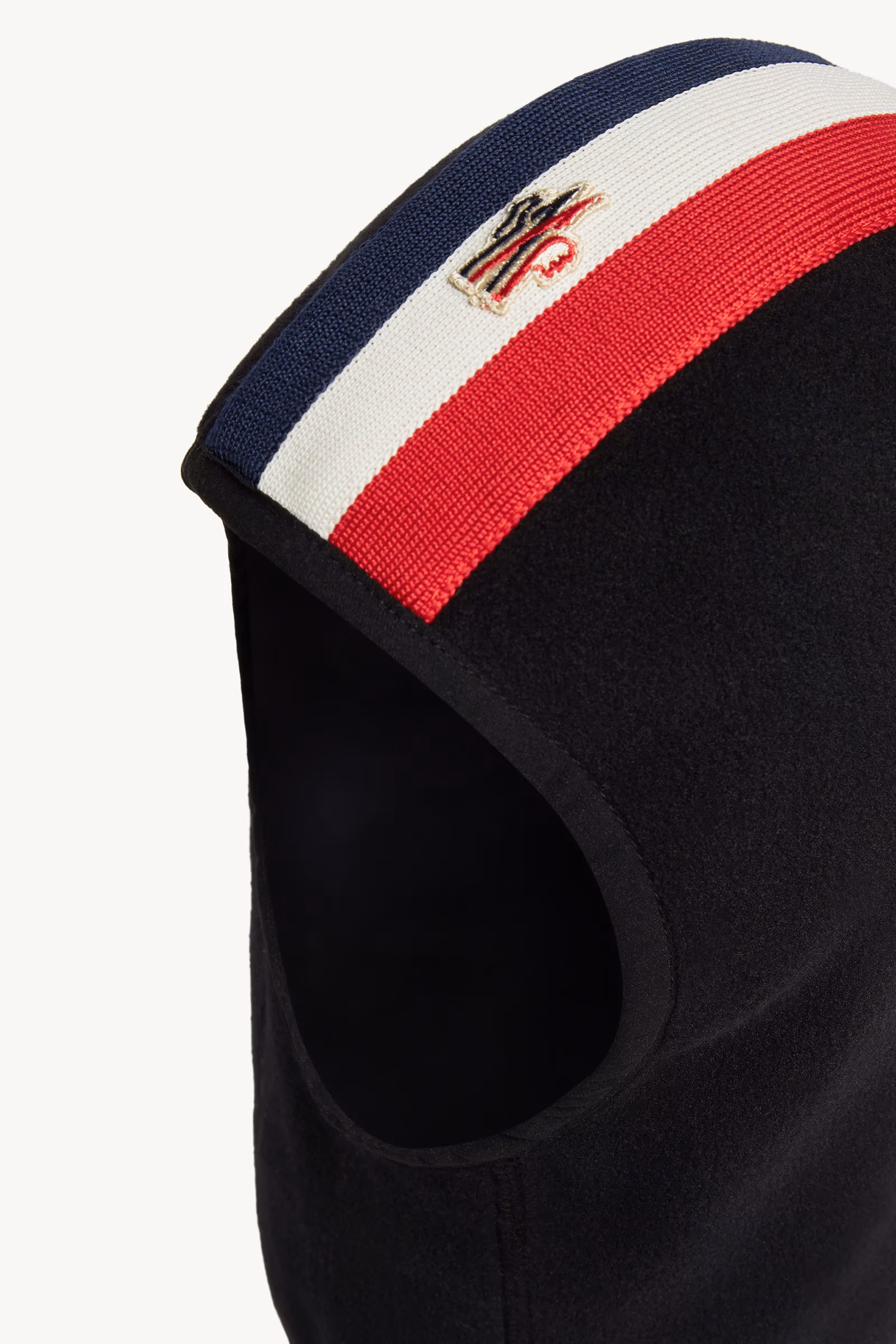 Striped Trim Fleece Balaclava