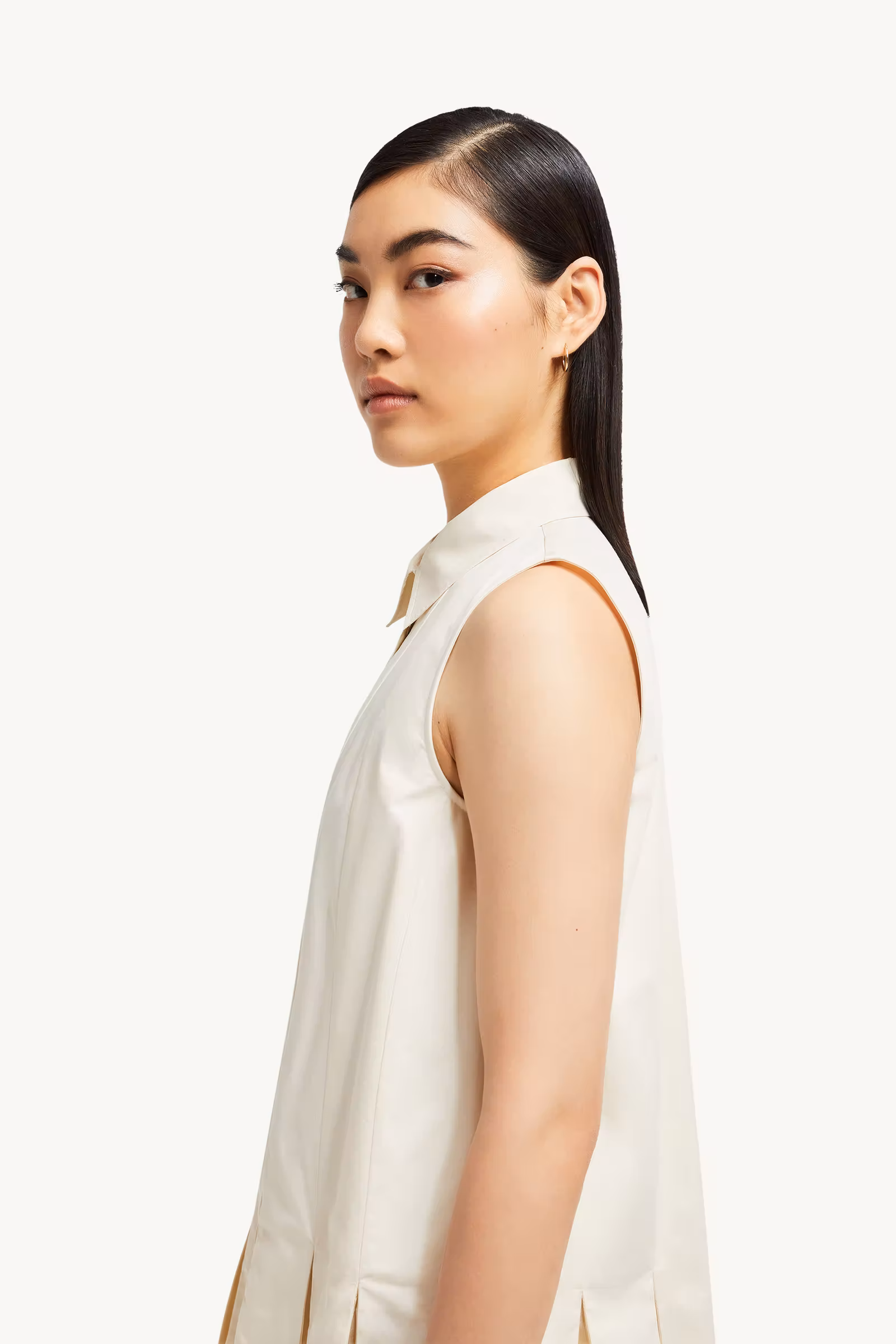 Cotton & Silk Mini Shirt Dress