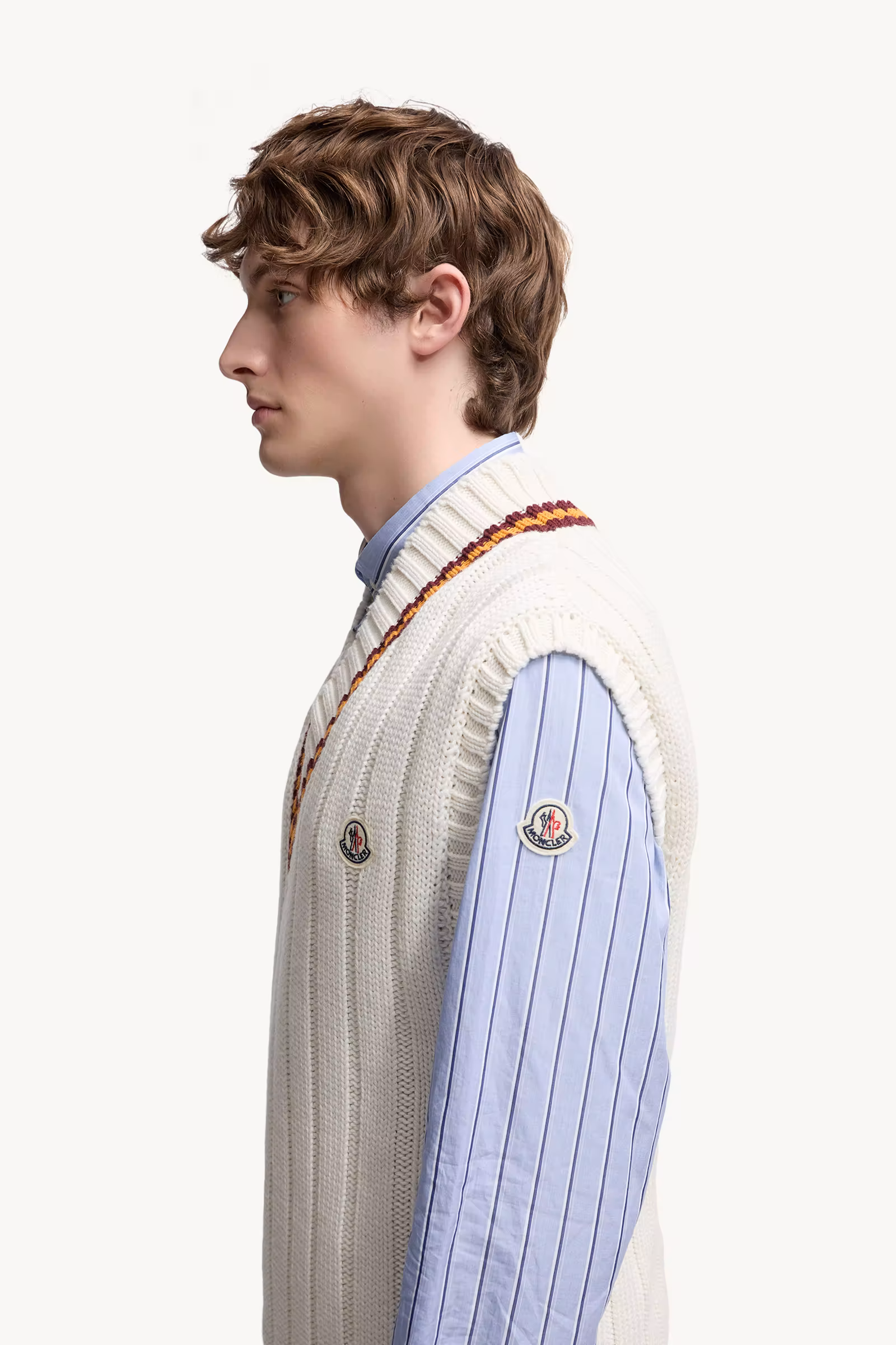 Wool & Cotton V-Neck Vest