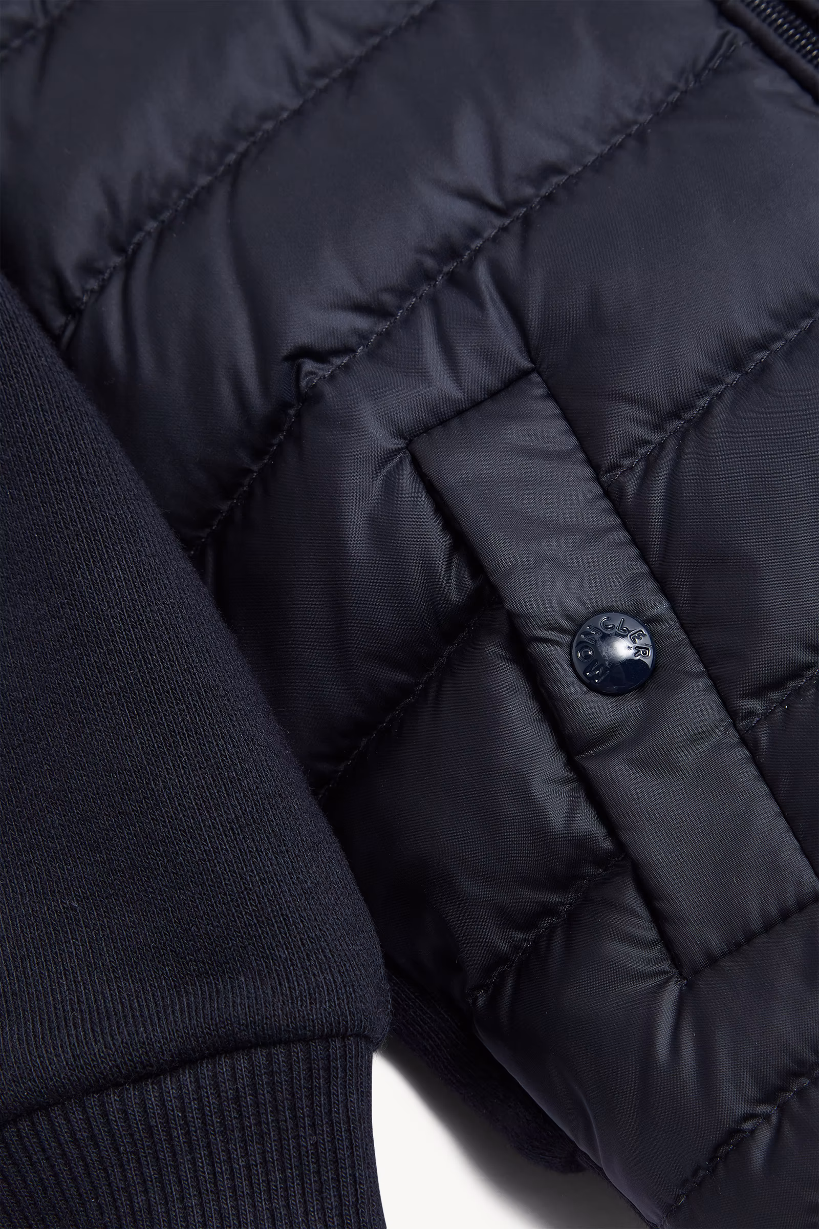 Padded Cotton Zip-Up Sweatshirt