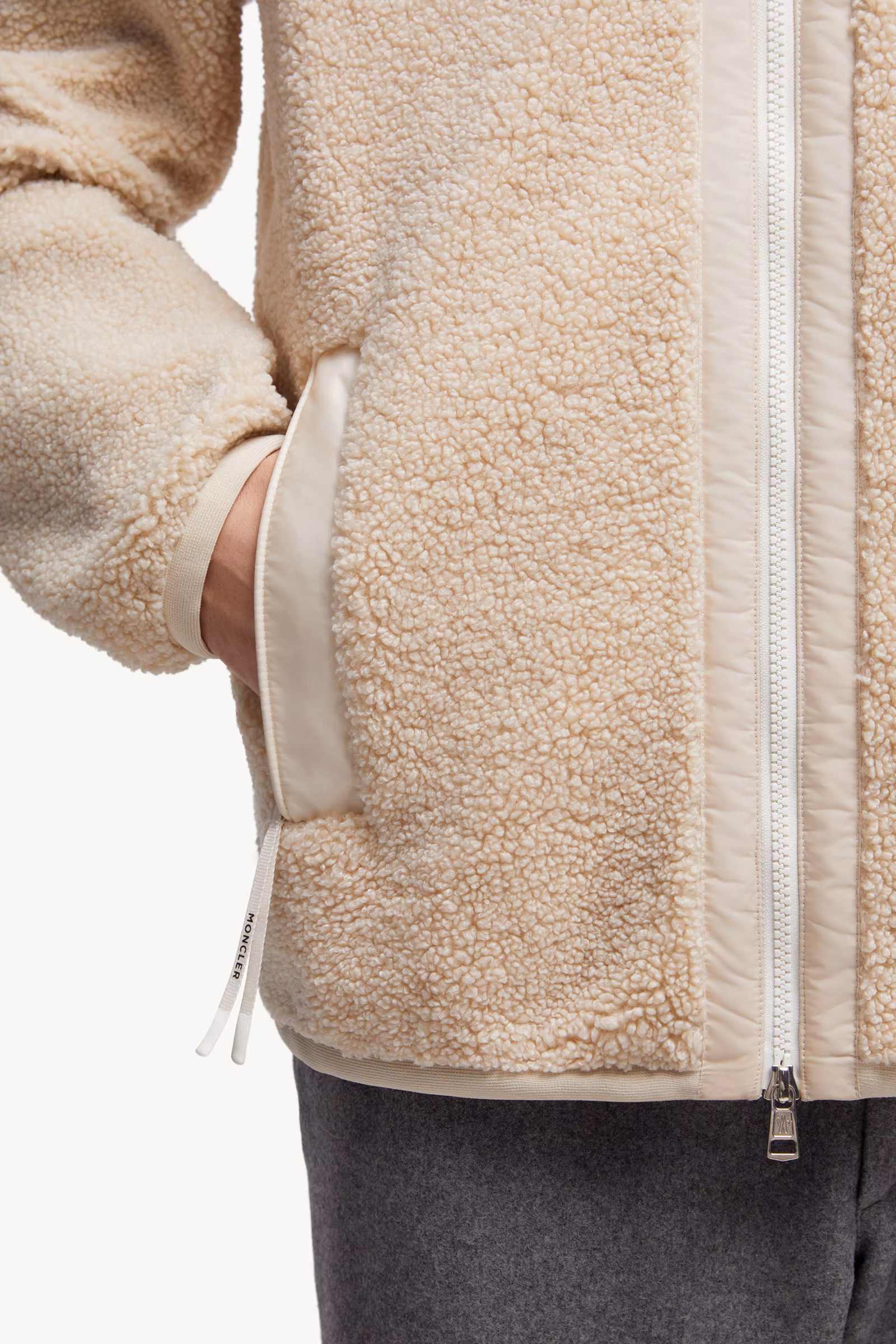 Teddy Zip-Up Sweatshirt with Pocket