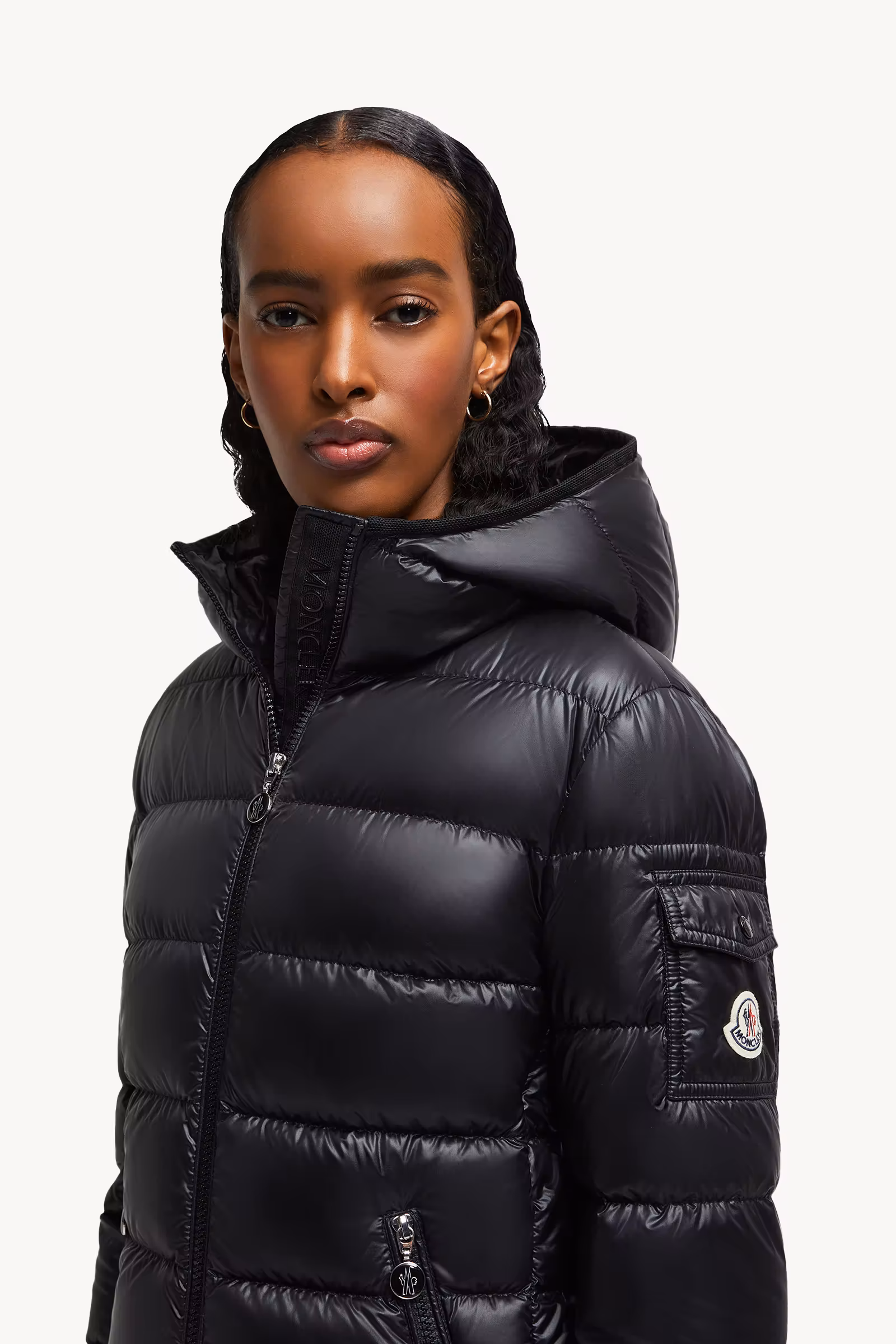 Gles Hooded Short Down Jacket