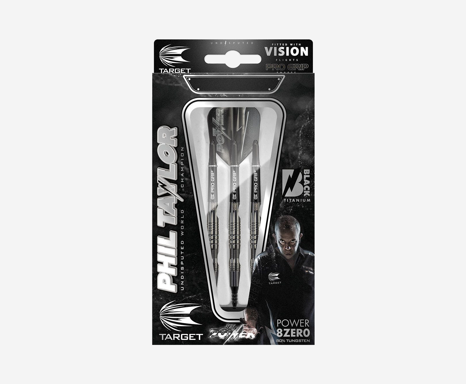 Phil Taylor Power 8Zero Black P8Z3 Soft Tip