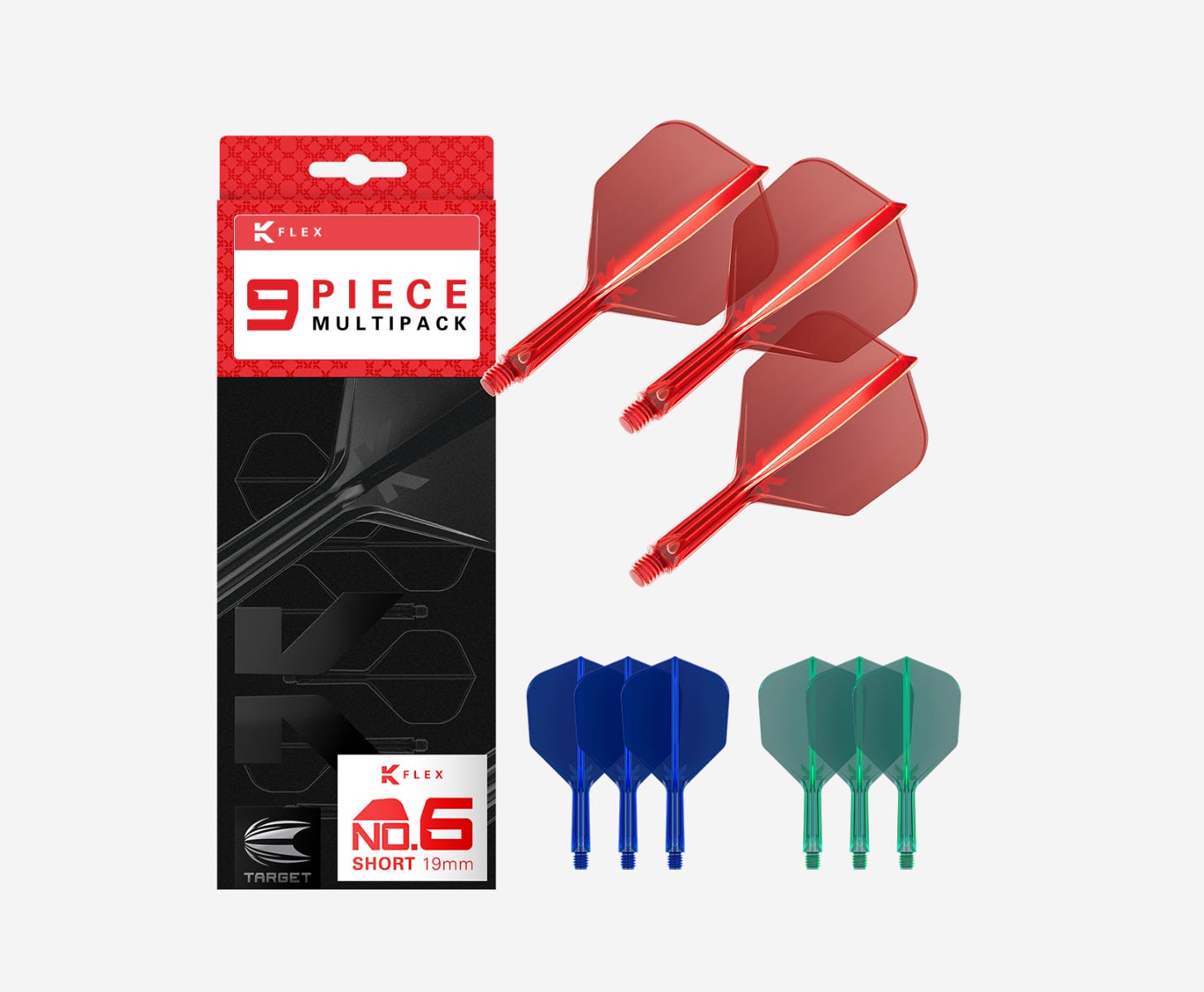 K-Flex No.6 Multipack - Red/Blue/Green