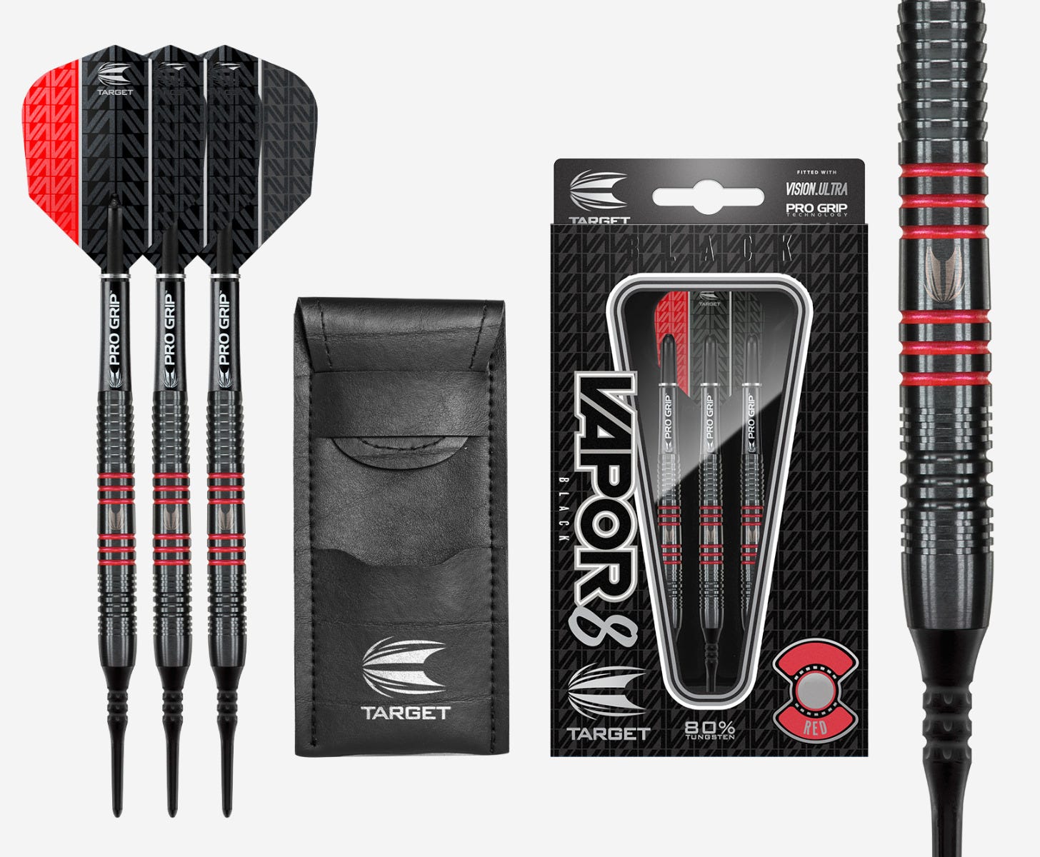 Vapor 8 Black Red Soft Tip