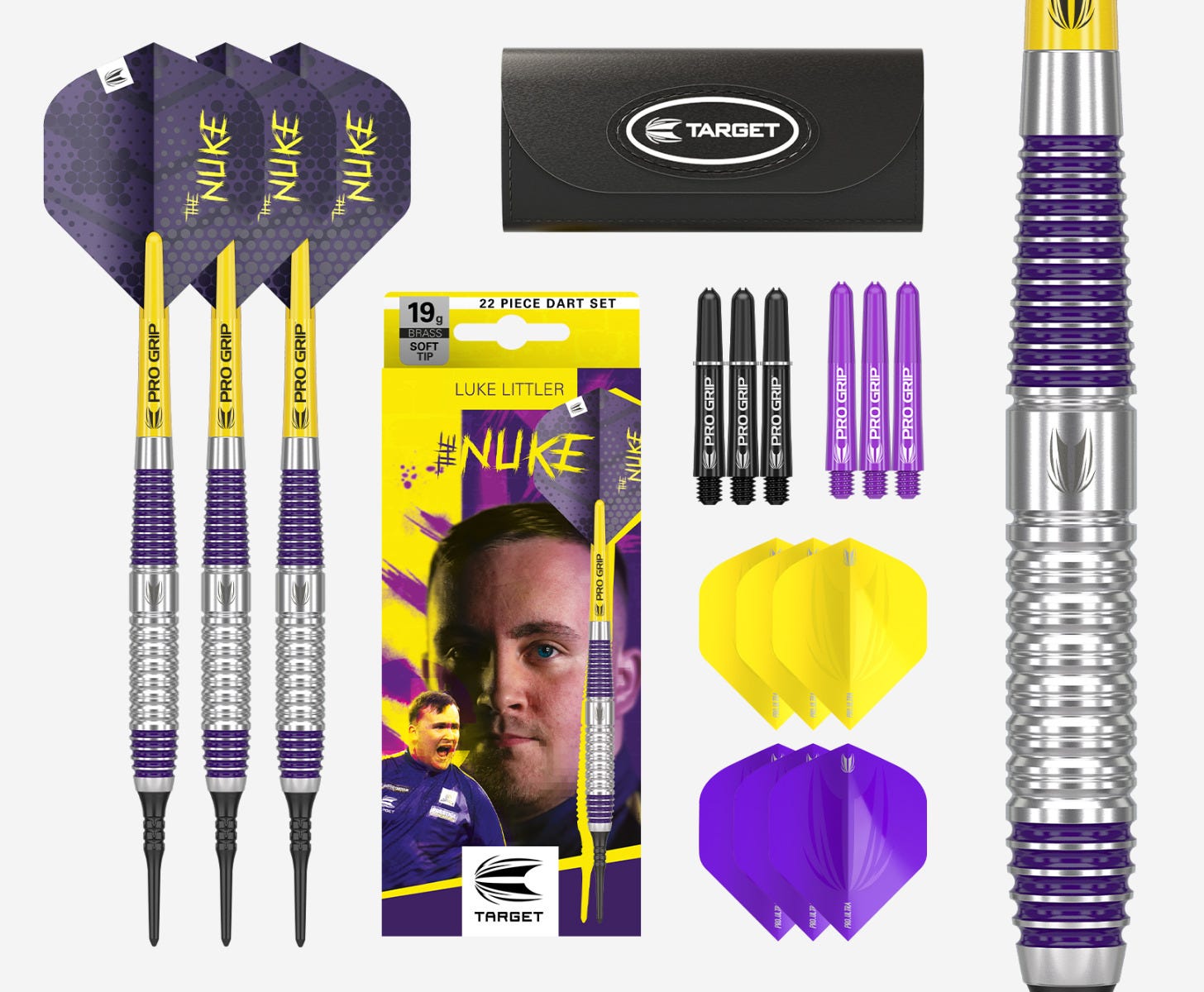 Luke Littler Brass 19G Soft Tip Darts