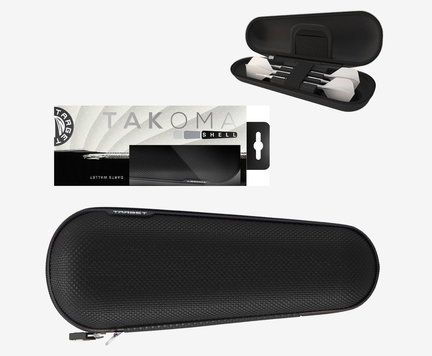 Takoma Shell Black Wallet