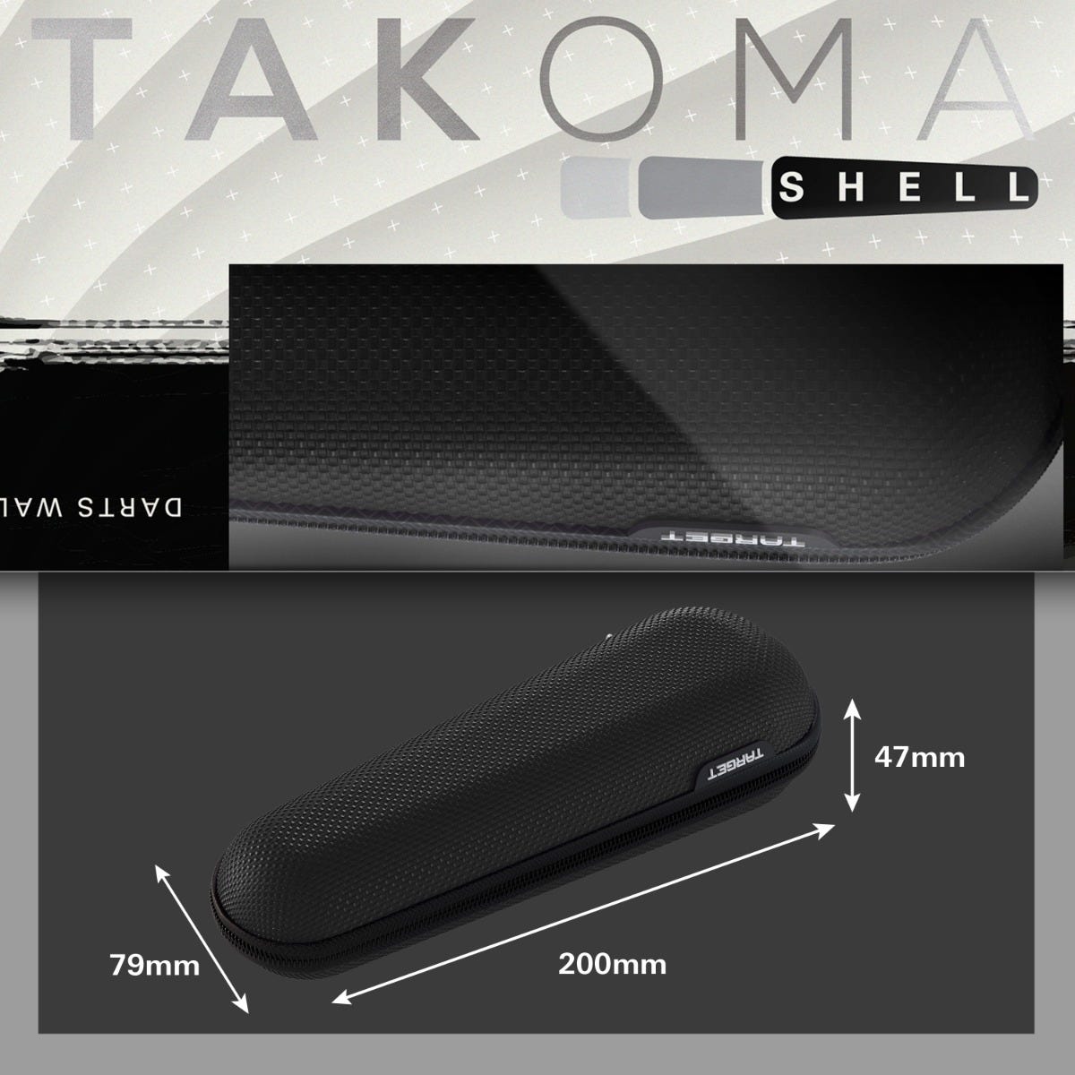 Takoma Shell Black Wallet