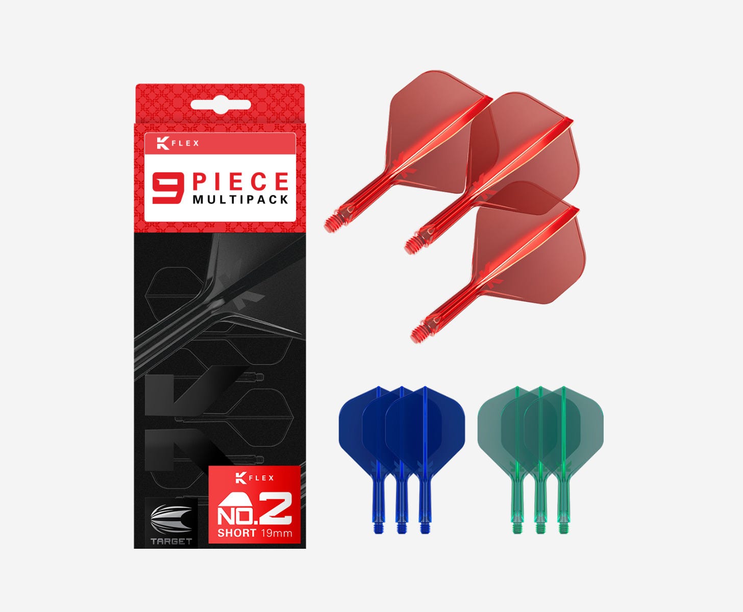 K-Flex No.2 Multipack - Red/Blue/Green