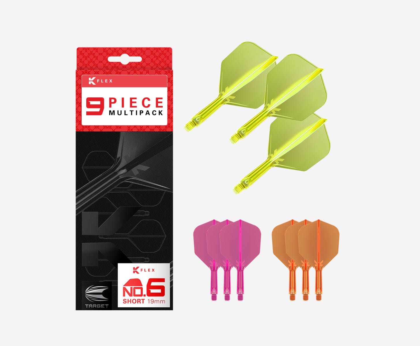 K-Flex No.6 Multipack - Yellow/Pink/Orange