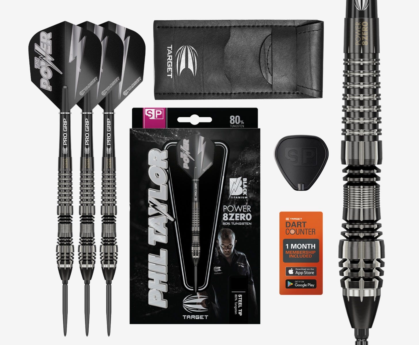 Phil Taylor Power 8-Zero Black P8Z4 SP