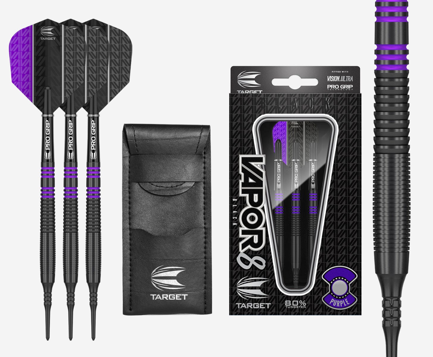 Vapor 8 Black Purple Soft Tip