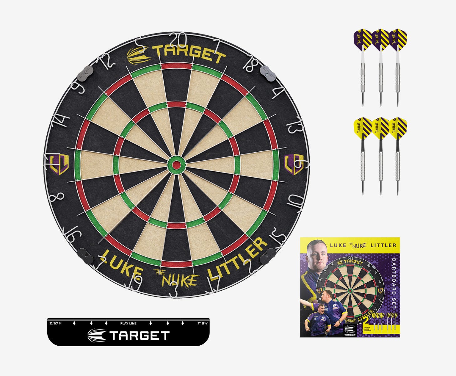 Luke Littler Dartboard Set
