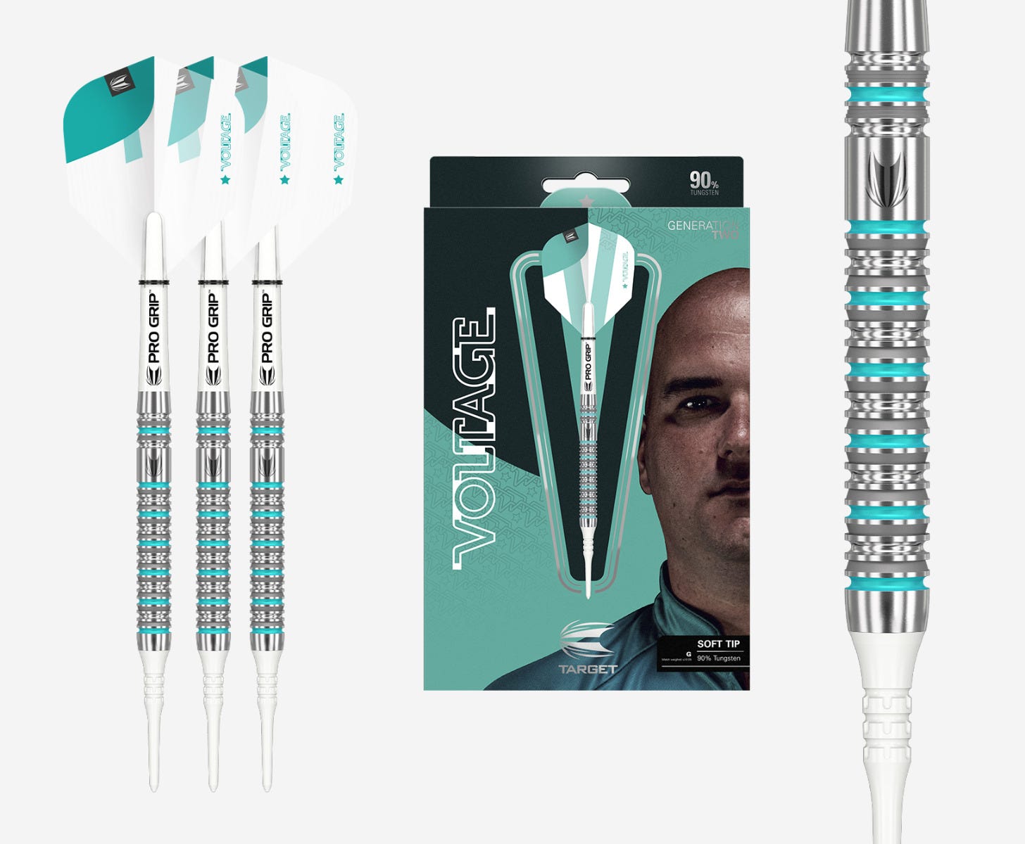 Rob Cross Gen 2 90% Tungsten 19g Soft Tip Darts